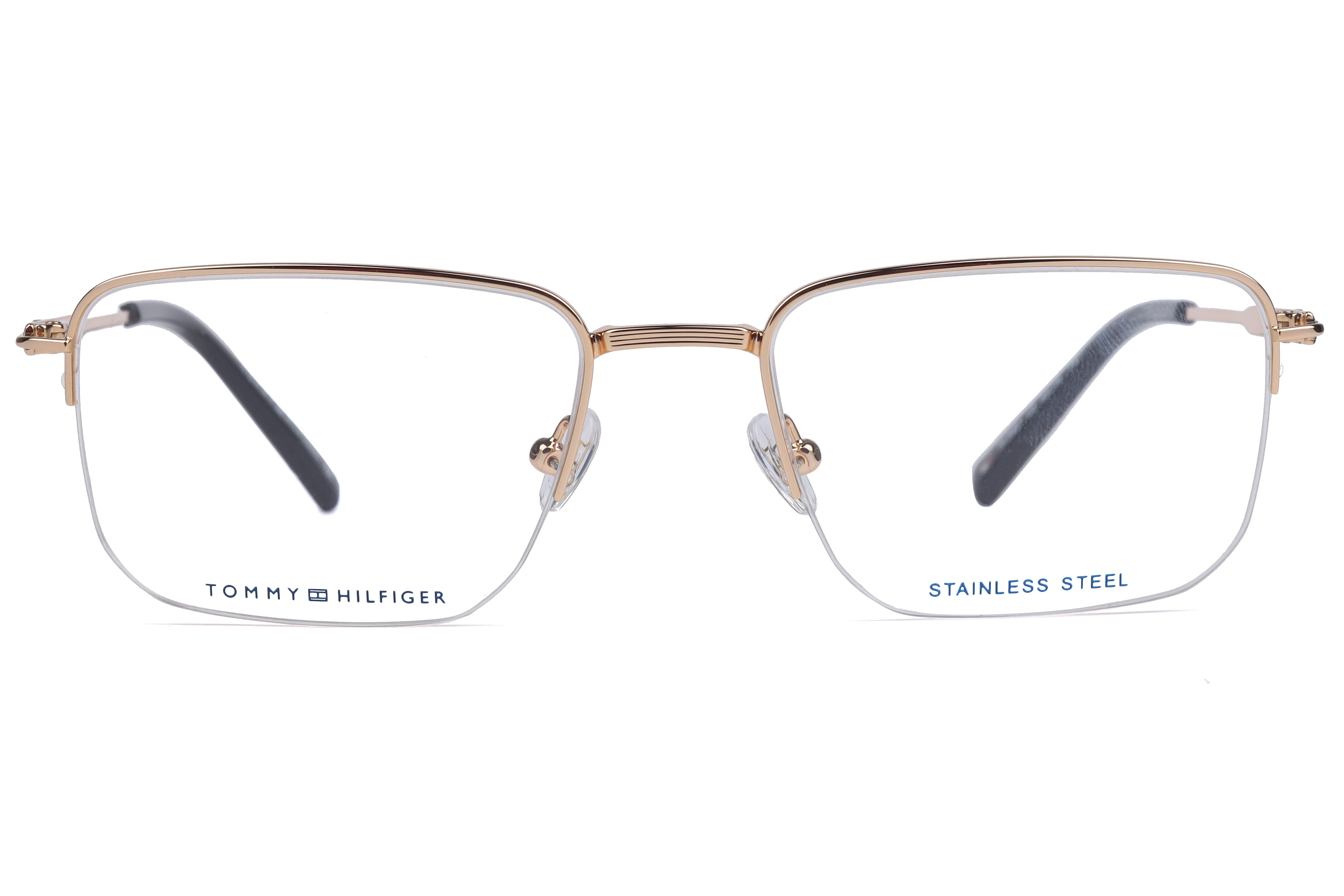 Tommy Hilfiger TH5407 Frame Gold Male Supra Stainless Steel — Gold frame