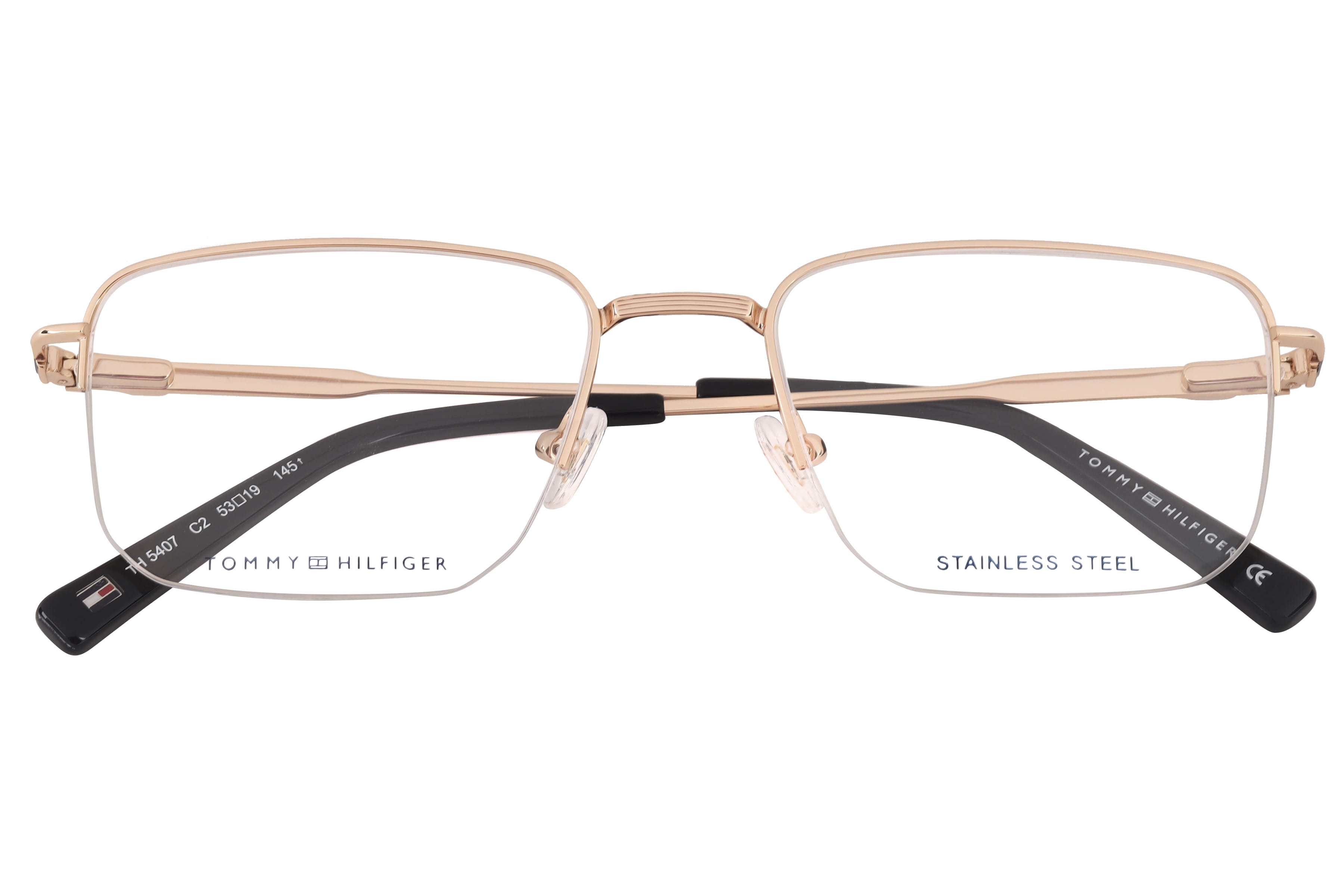 Tommy Hilfiger TH5407 Frame Gold Male Supra Stainless Steel Frame — Gold frame — view 4