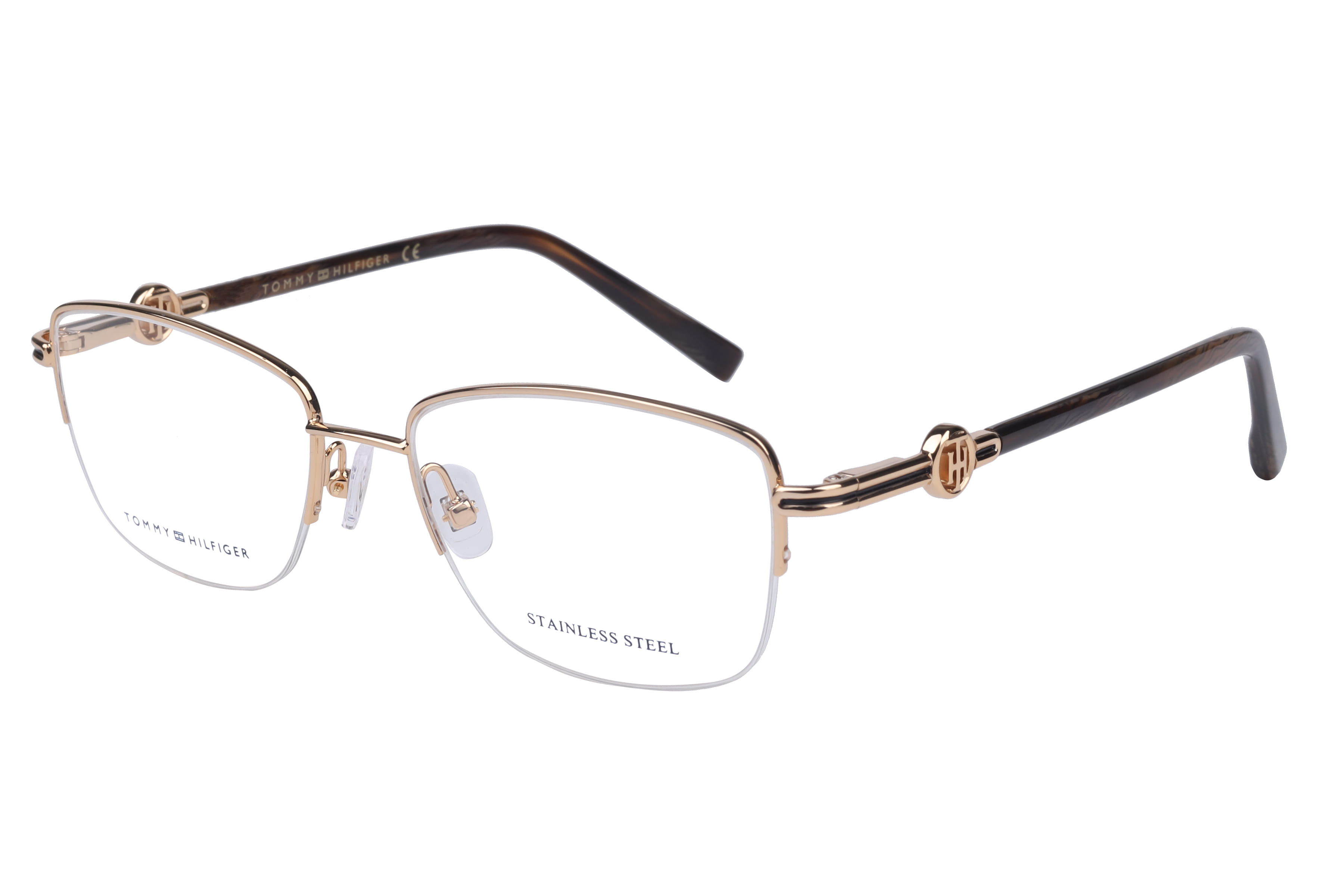 Tommy Hilfiger TH6367 Frame Gold Female Supra Stainless Stee Frame — Gold frame — view 1