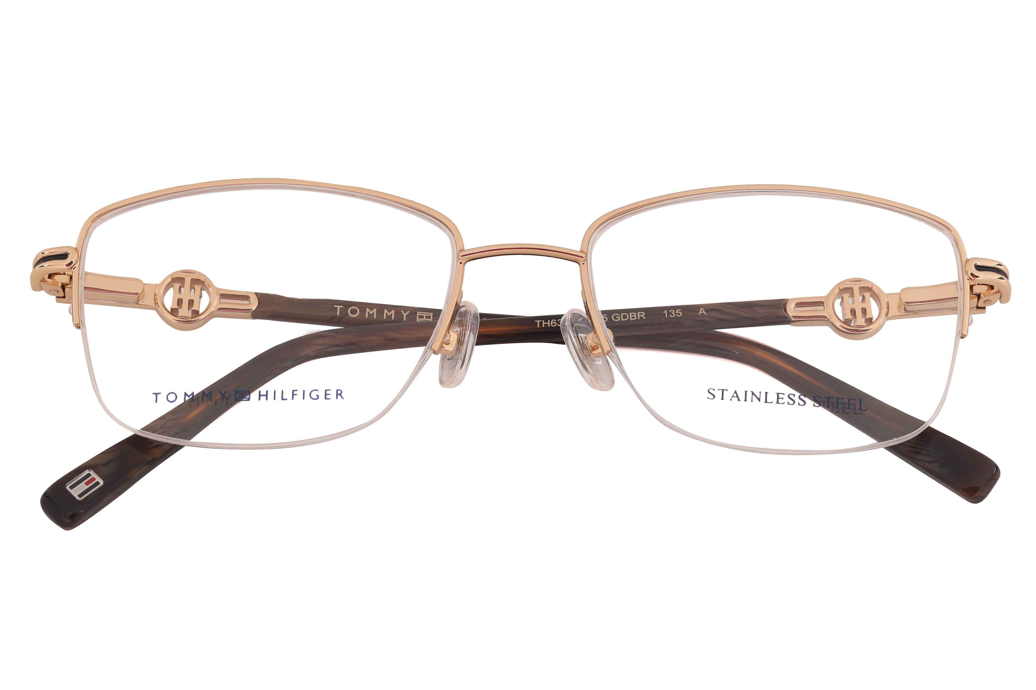 Tommy Hilfiger TH6367 Frame Gold Female Supra Stainless Stee Frame — Gold frame — view 4