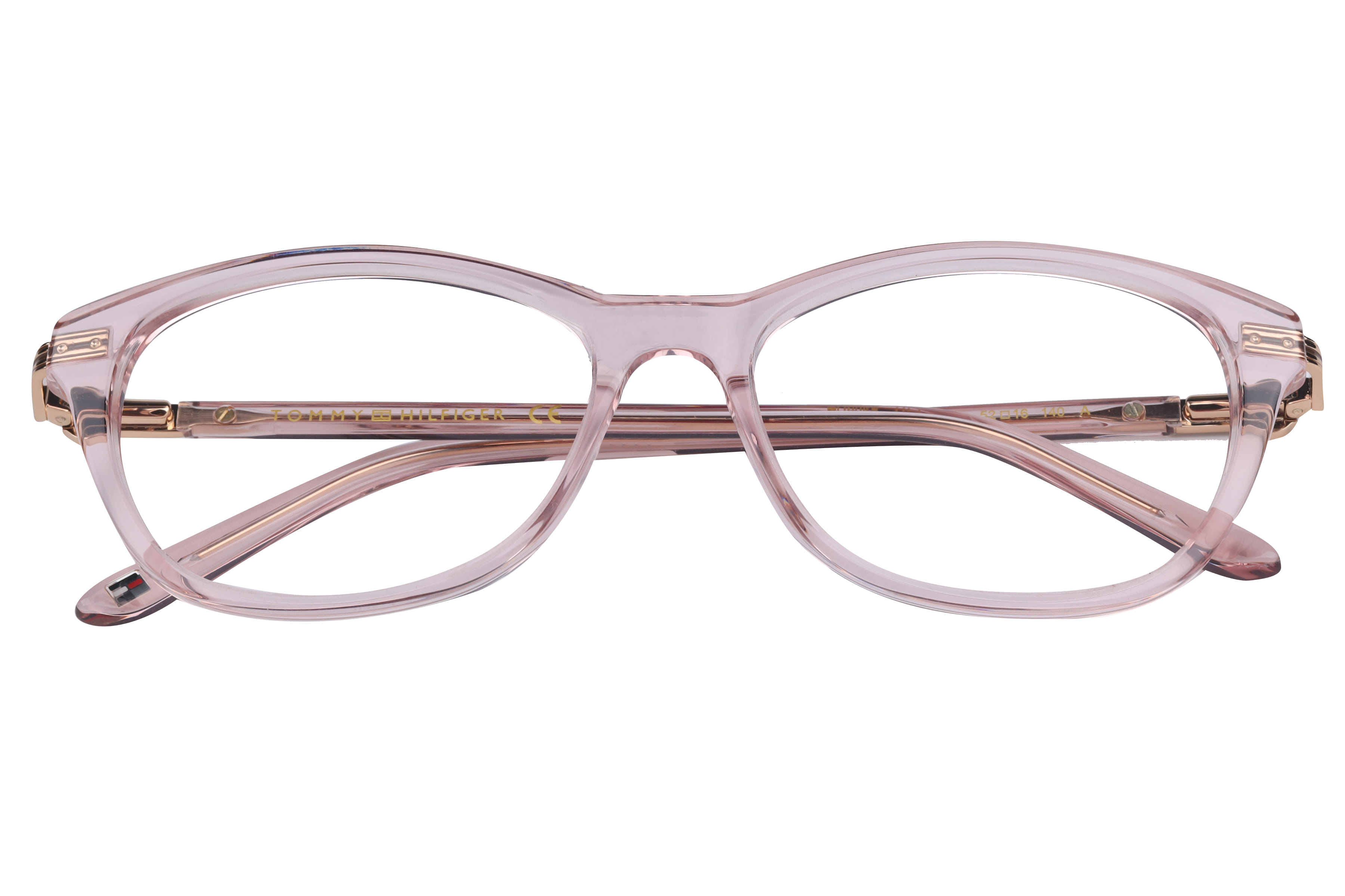 Tommy Hilfiger TH6365 Frame Transparent Pink Female Full Met Frame — Transparent Pink frame — view 4