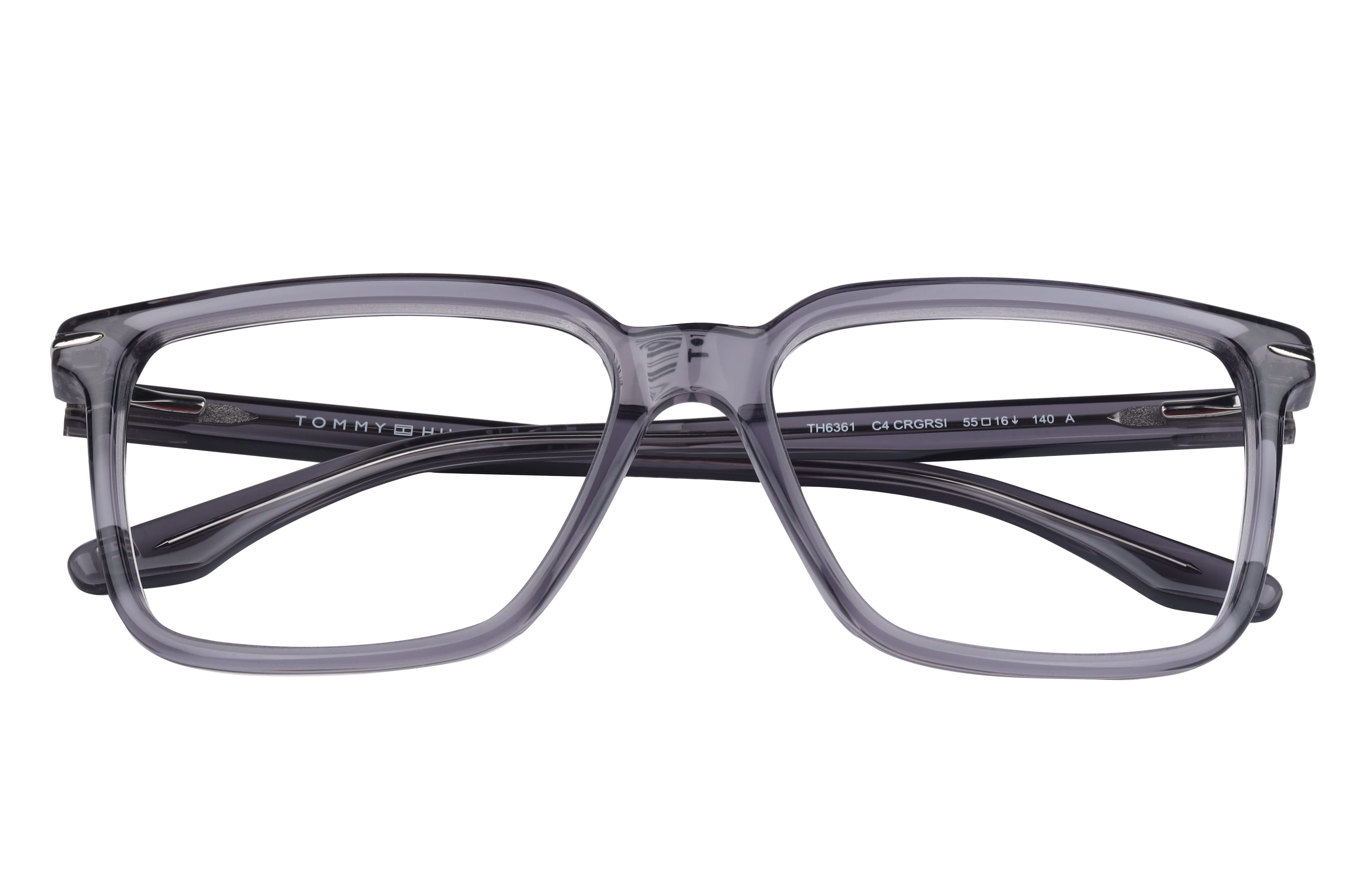 Tommy Hilfiger TH6361 Frame Transparent Grey Male Full Shell Frame — Transparent Grey frame — view 4