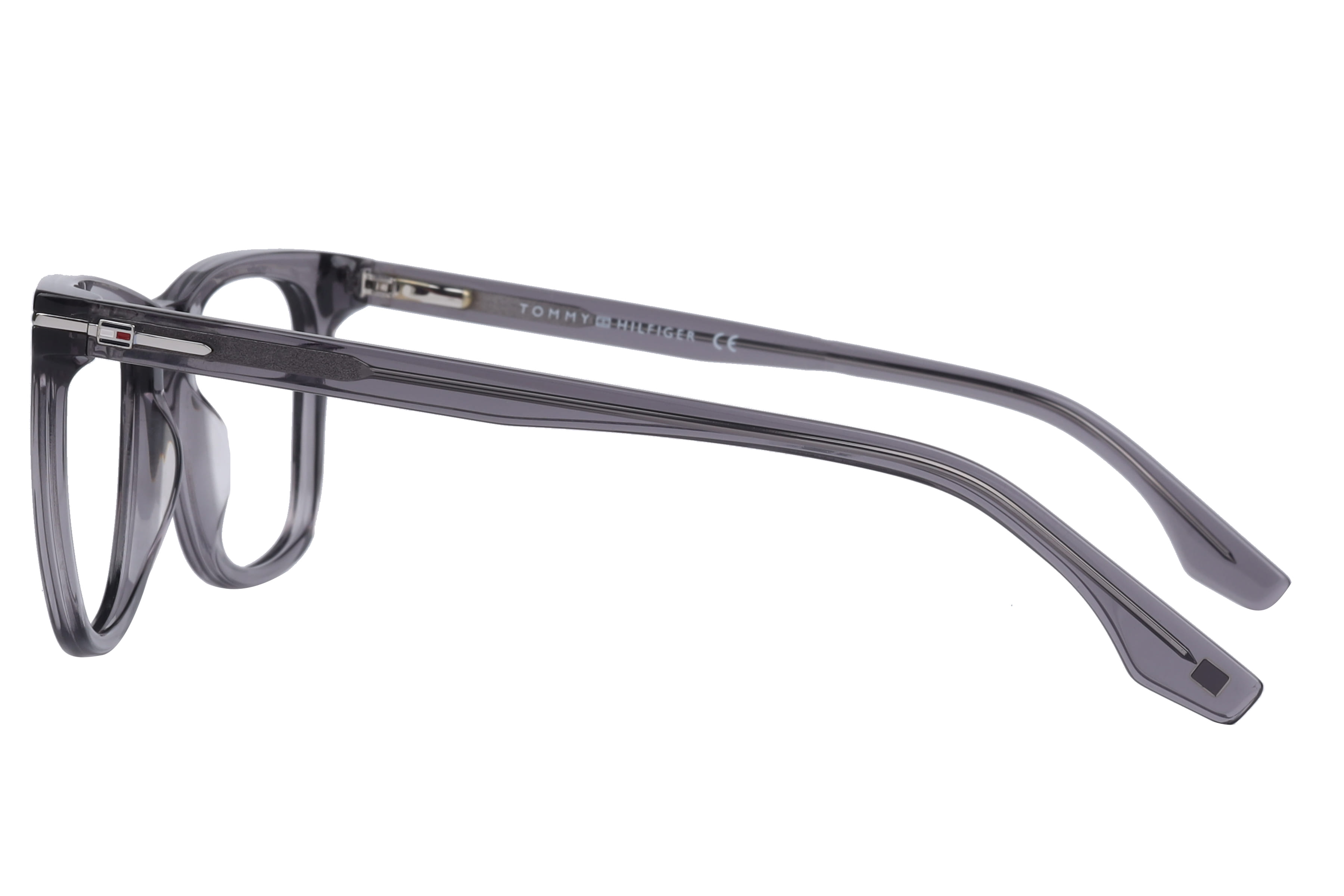 Tommy Hilfiger TH6344 Frame Transparent Grey Male Full Shell Frame — Transparent Grey frame — view 3