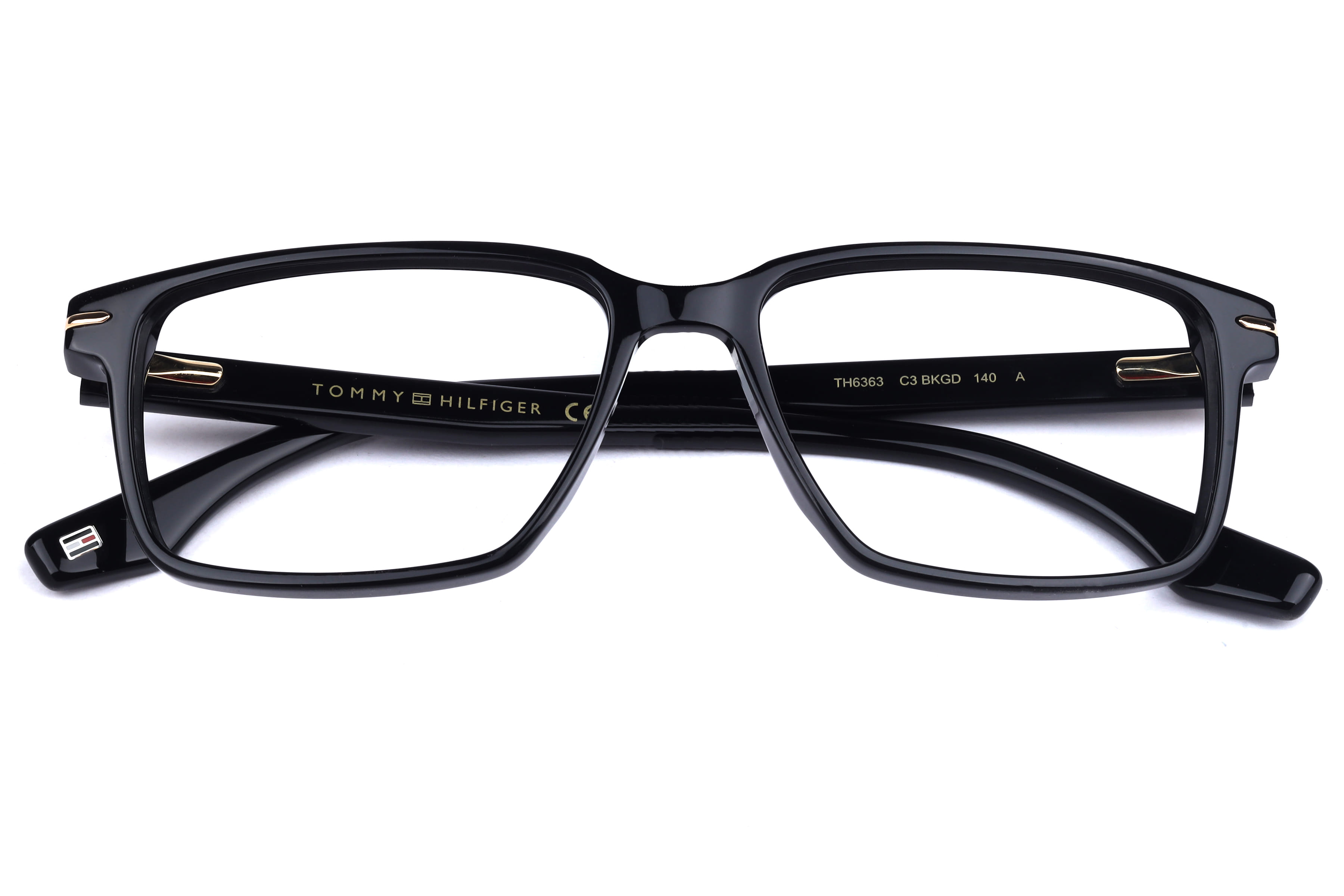Tommy Hilfiger TH6363 Frame Black Unisex Full Shell Frame — Black frame — view 4