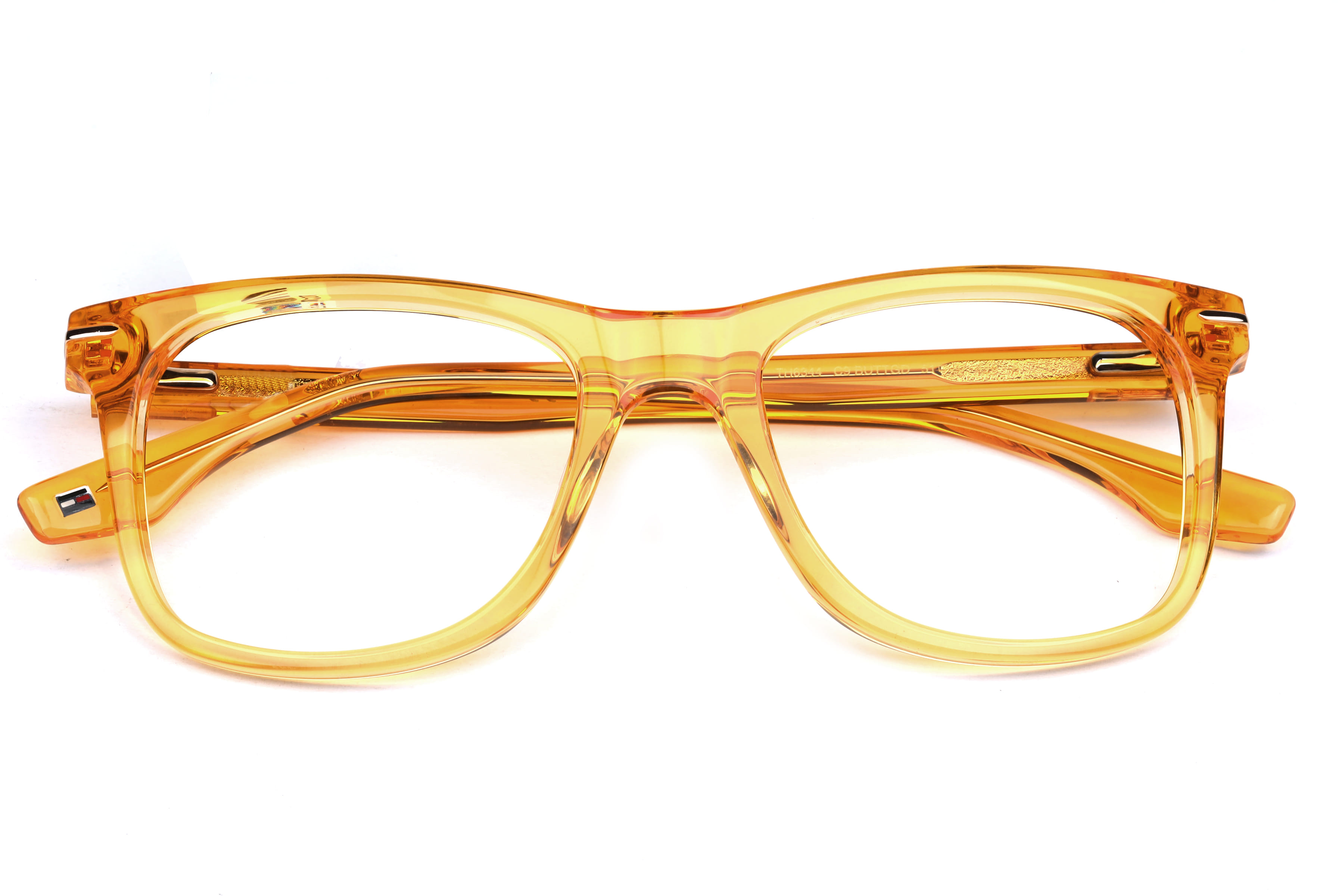 Tommy Hilfiger TH6344 Frame Transparent Yellow Male Full She Frame — Transparent Yellow frame — view 5