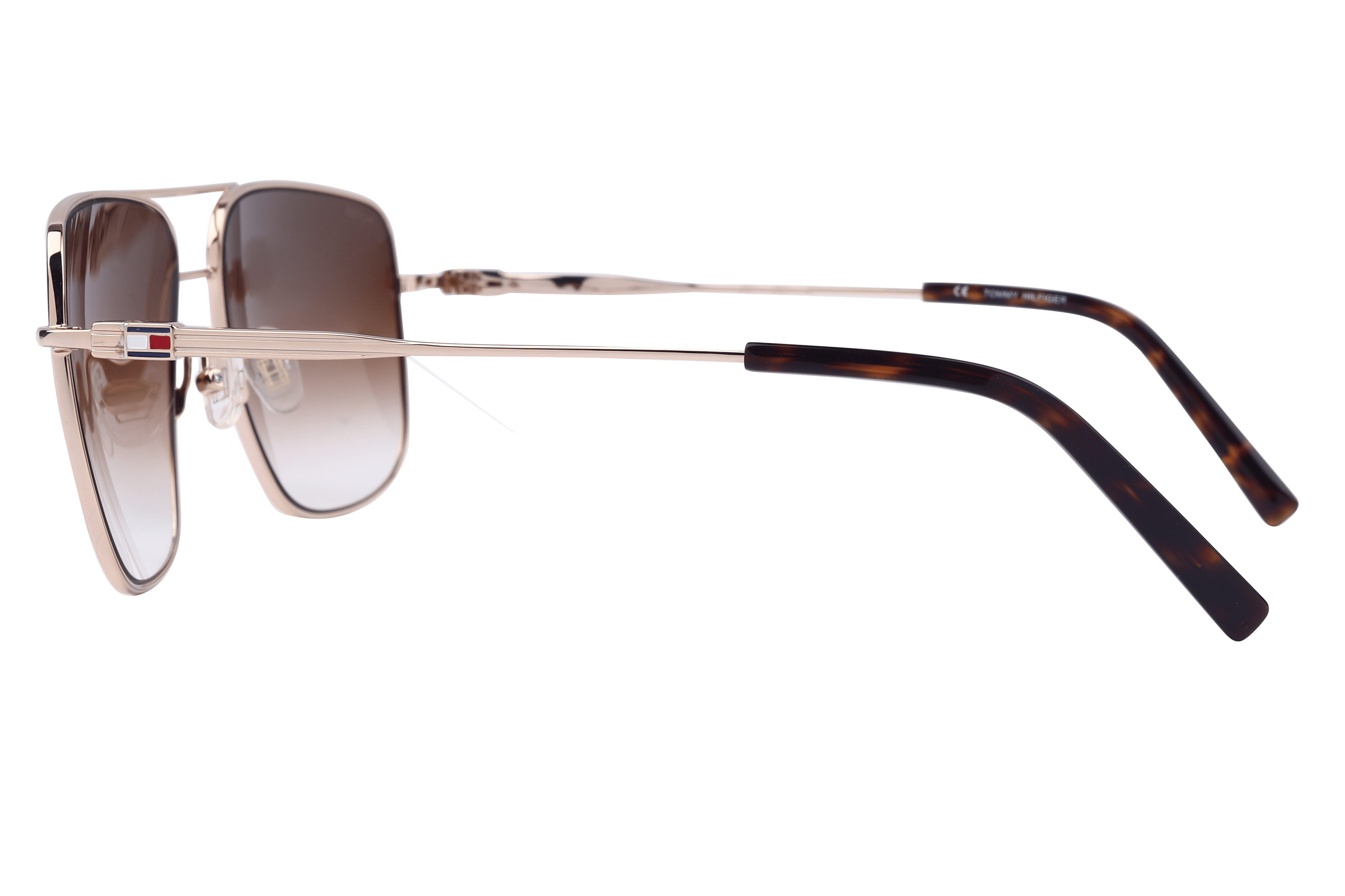 Tommy Hilfiger TH9730 Sunglass Gold Male Full Metal Sunglass — Gold frame — view 3