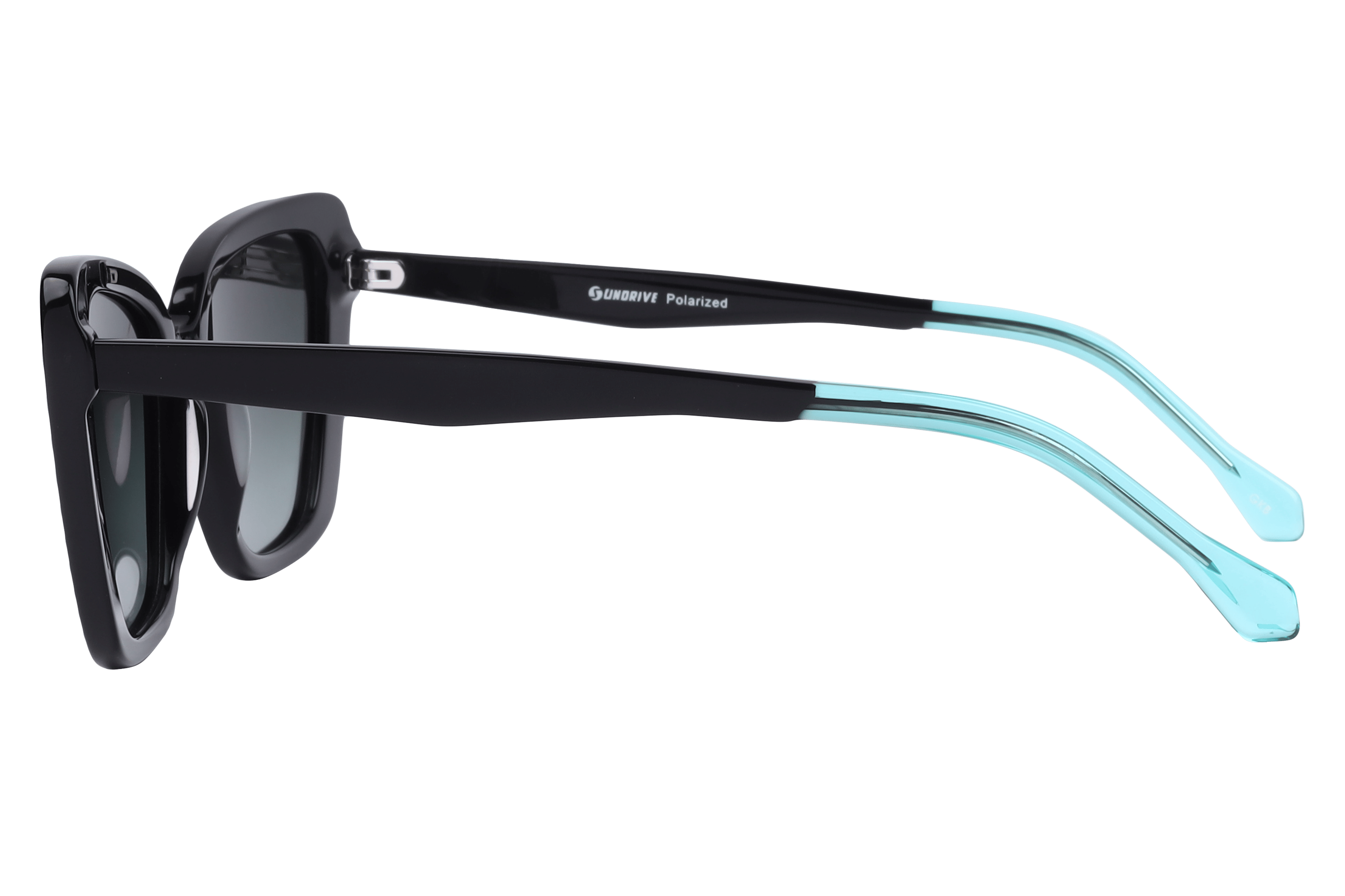 Inspira VS6514 Sunglass Black Female Full Shell Sunglass — Black frame — view 3