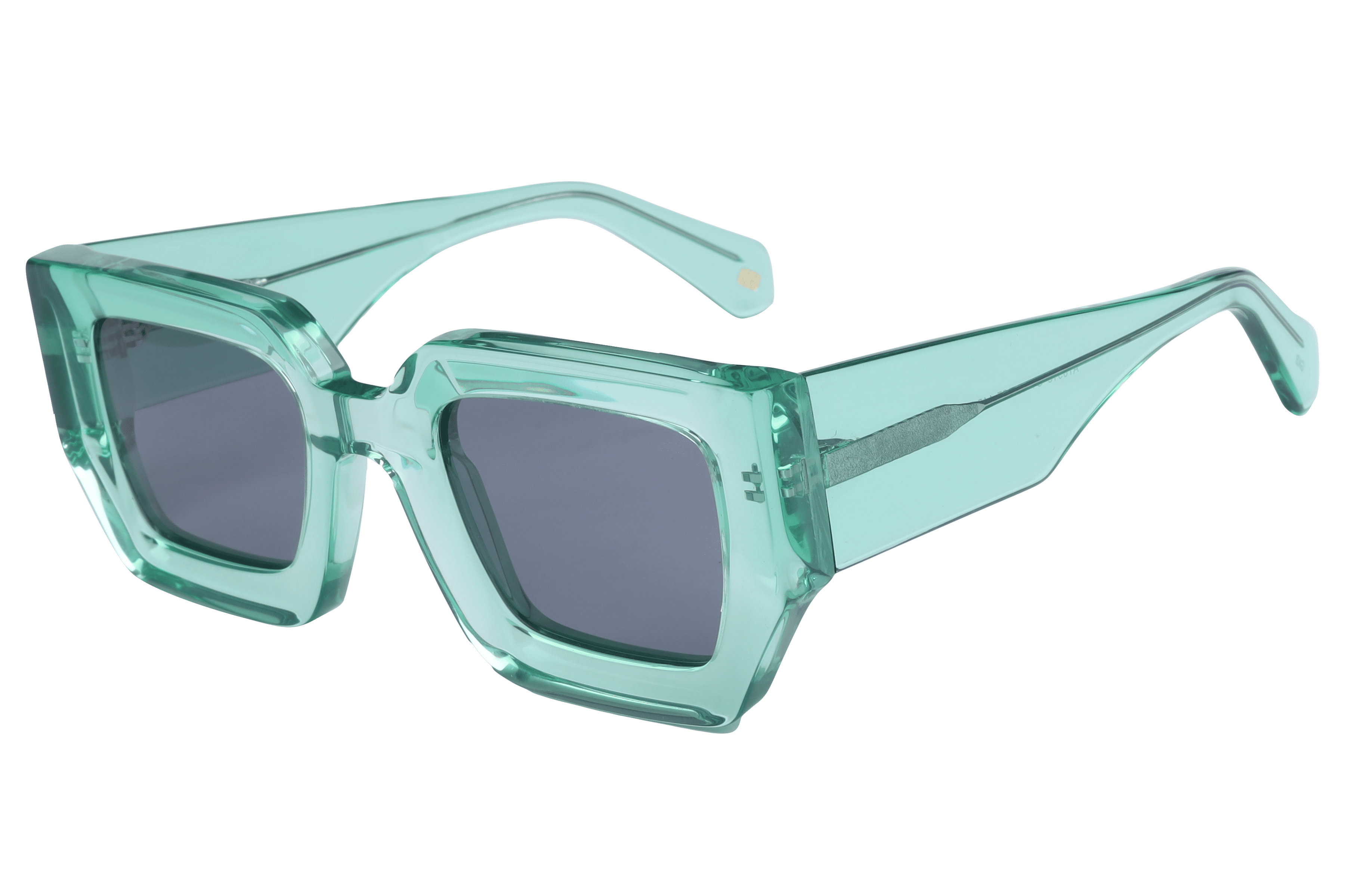 Inspira AT8518 Sunglass Transparent Green Female Full Shell — Transparent Green frame