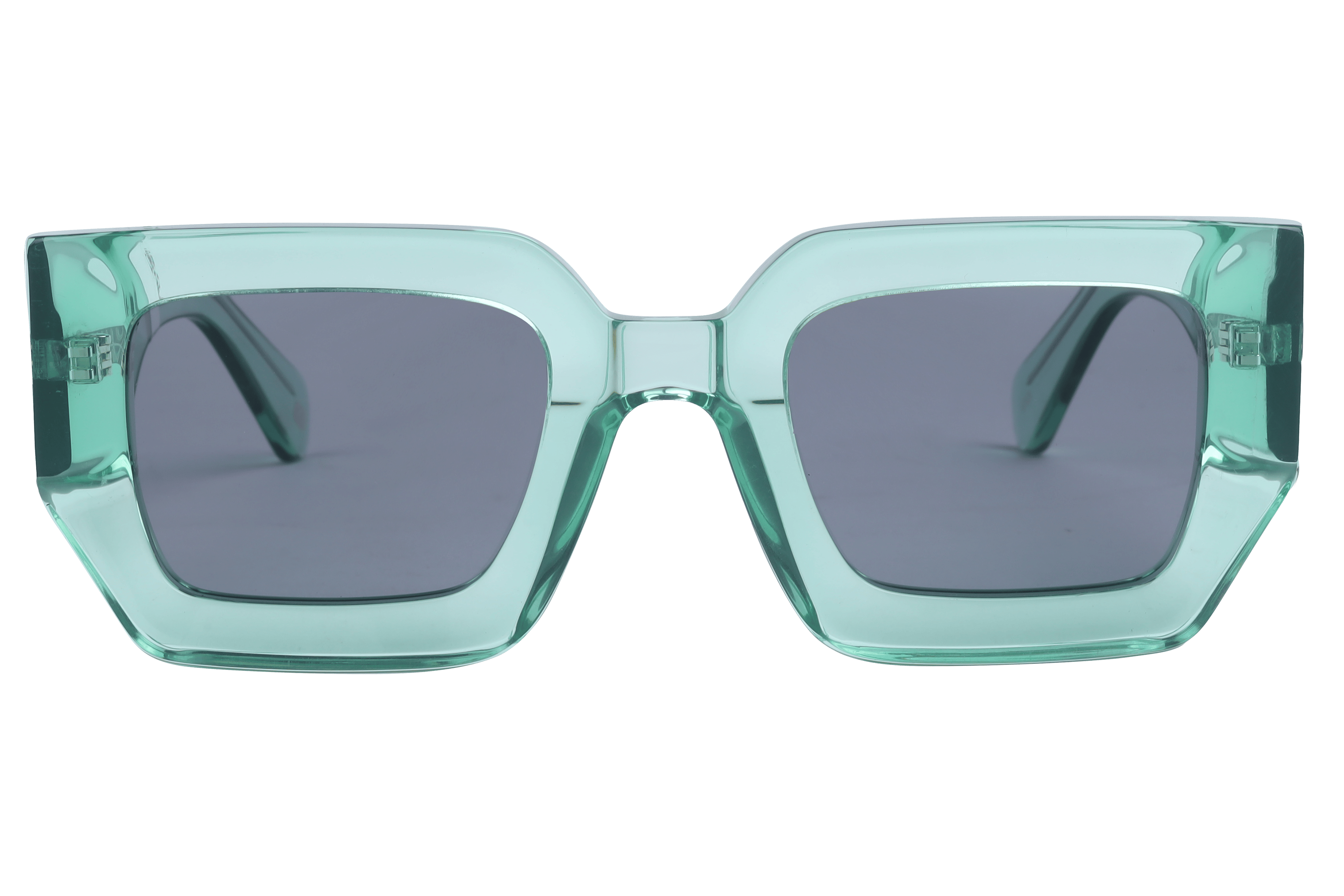 Inspira AT8518 Sunglass Transparent Green Female Full Shell Sunglass — Transparent Green frame — view 2