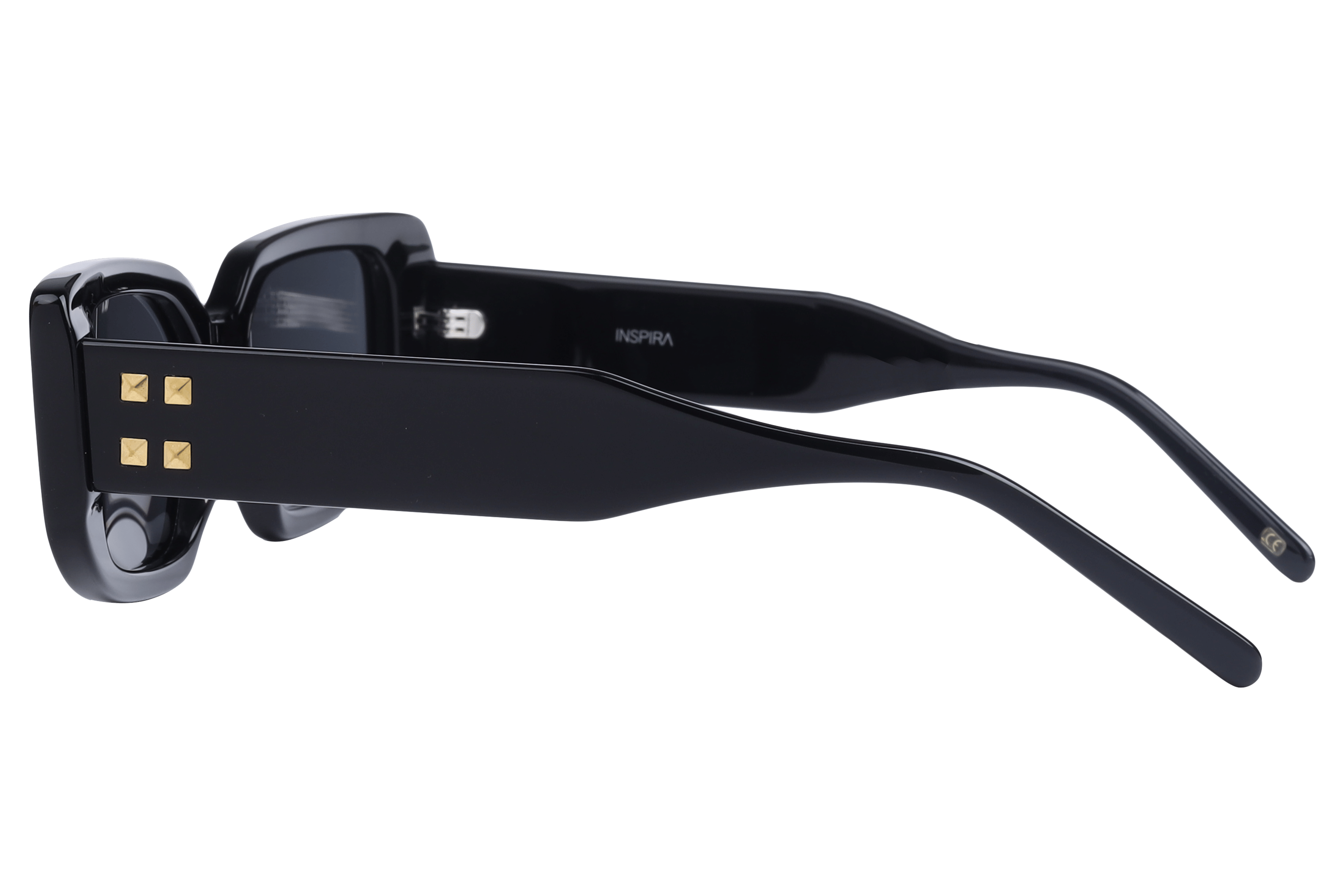 Inspira AT8692 Sunglass Black Female Full Shell Sunglass — Black frame — view 3