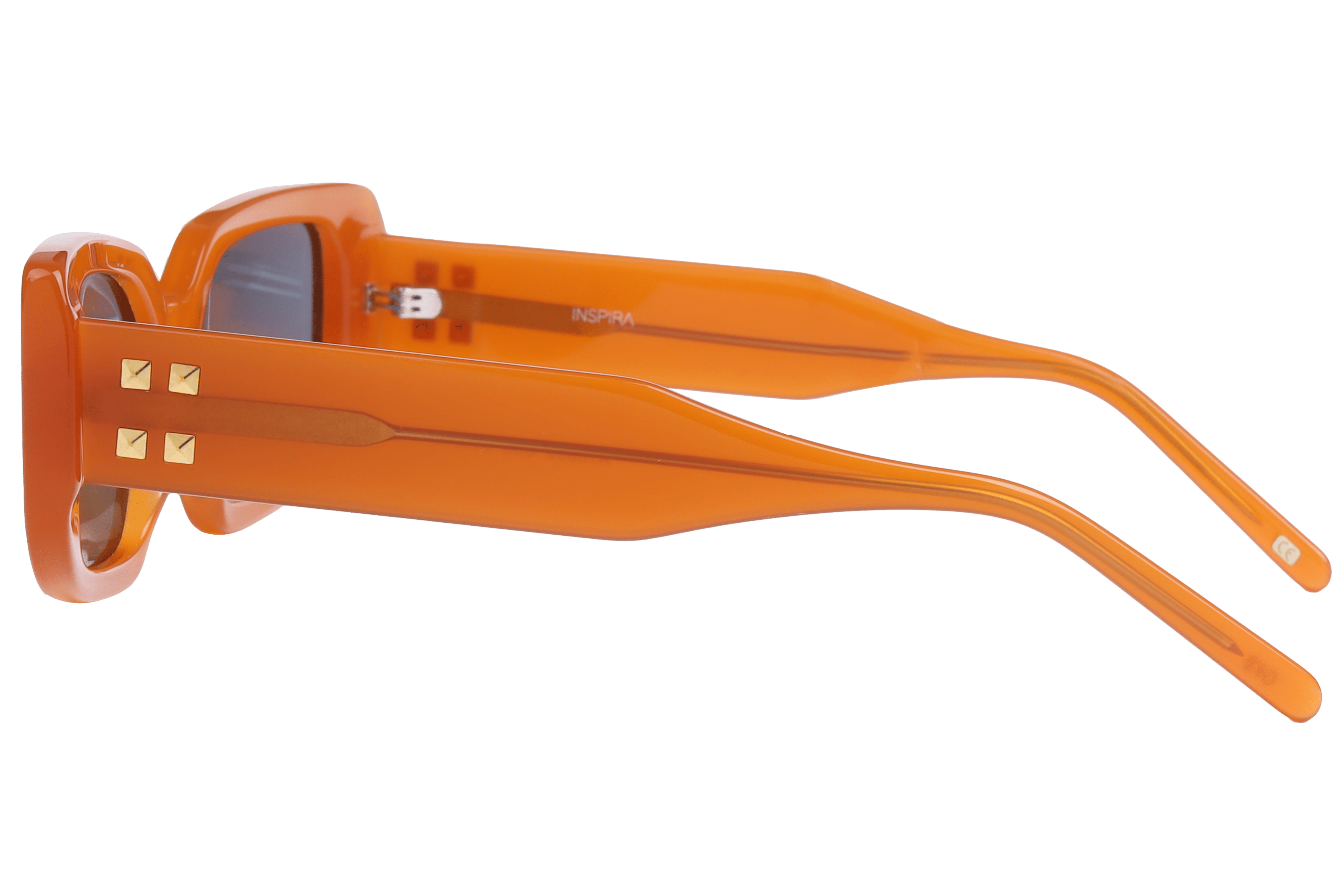 Inspira AT8692 Sunglass Orange Female Full Shell Sunglass — Orange frame — view 3
