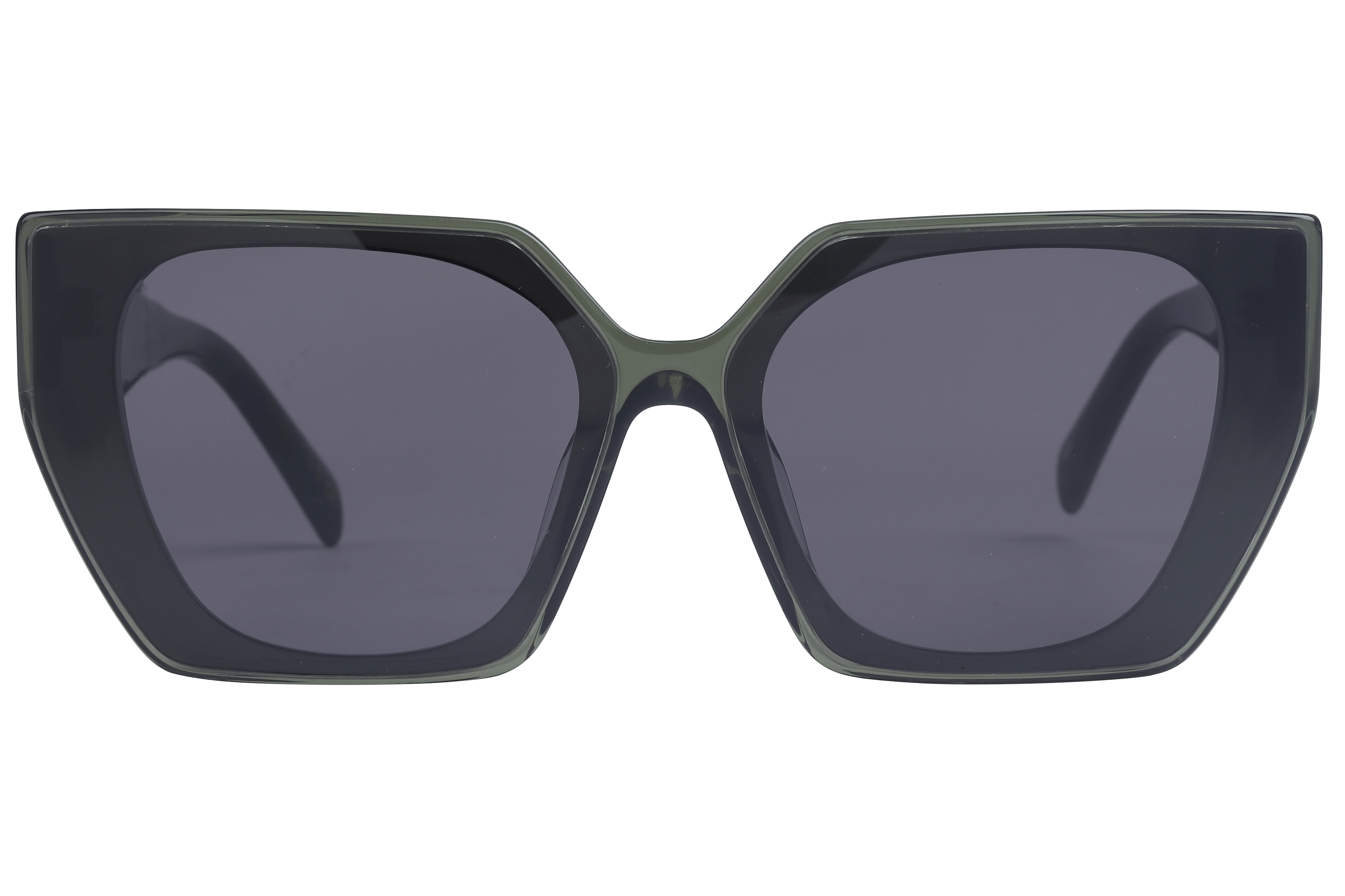 Inspira AT8685 Sunglass Transparent Green Female Full Shell Sunglass — Transparent Green frame — view 2