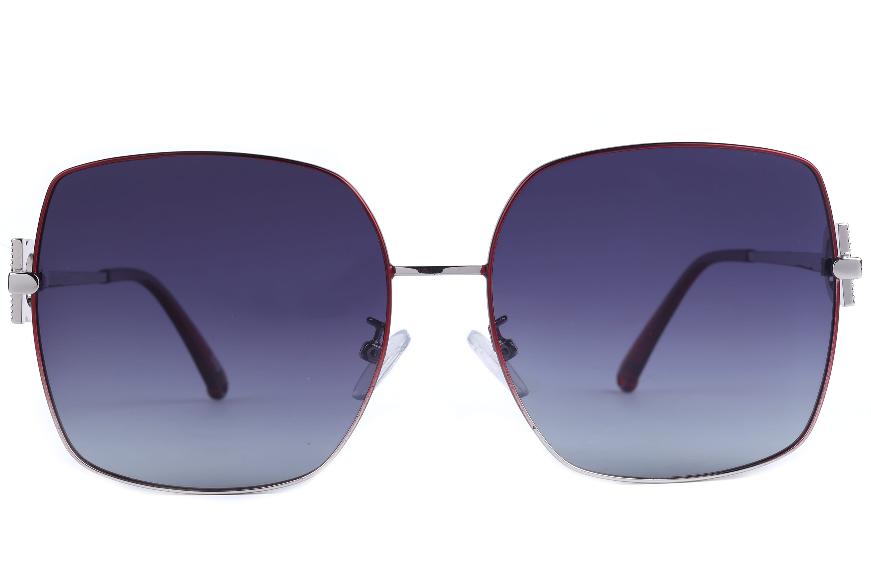 Inspira PJ1535 Sunglass Maroon Female Full Metal — Maroon frame
