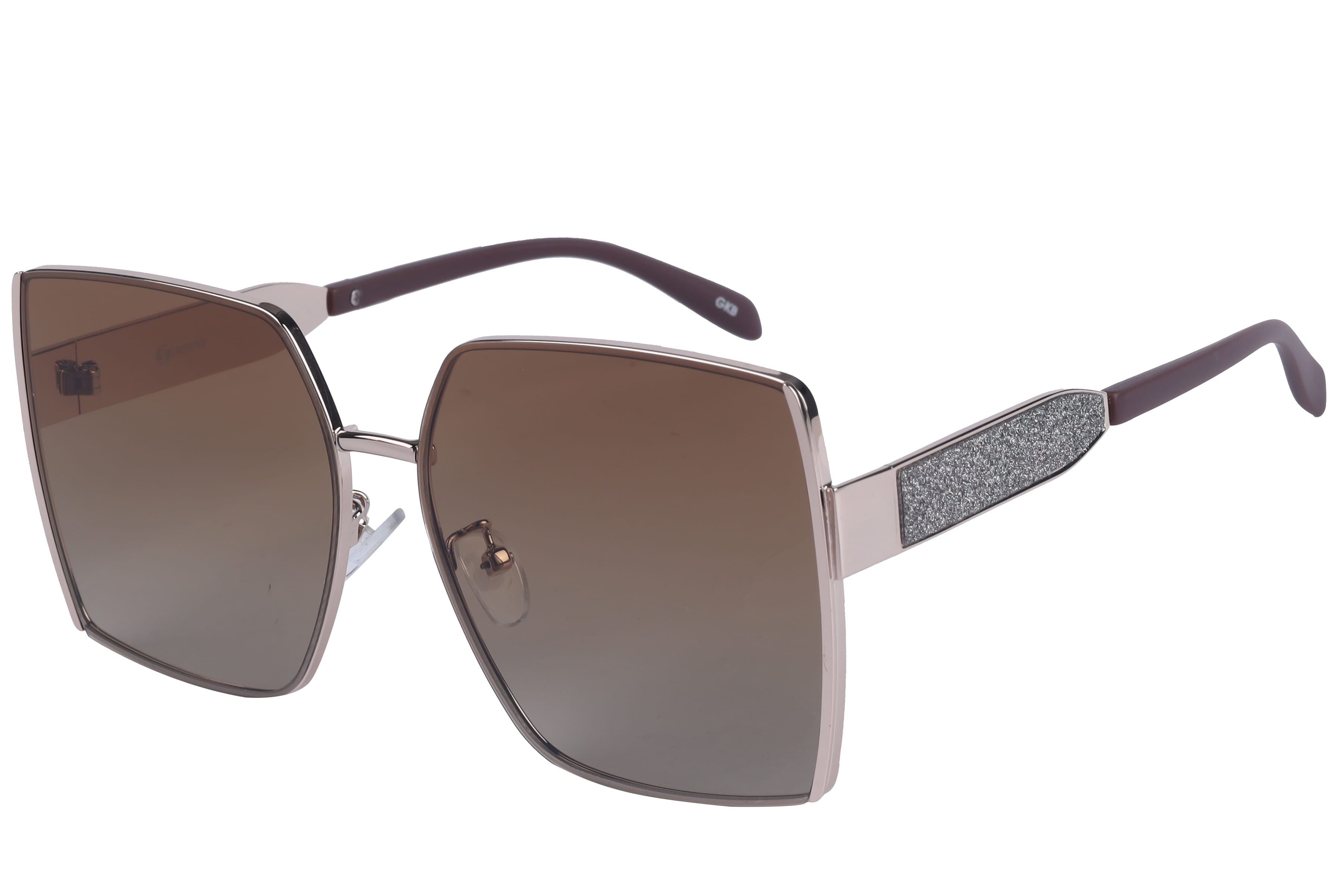 Inspira NJ1931 Sunglass Gold Female Full Metal Sunglass — Gold frame — view 1