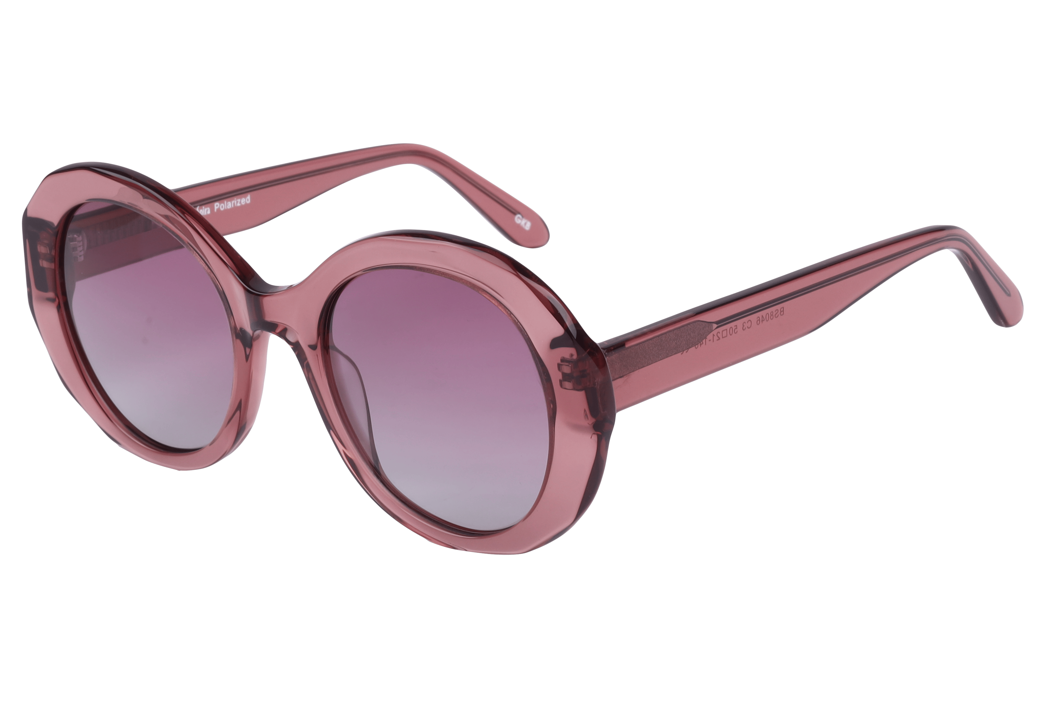 Inspira BS8046 Sunglass Transparent Pink Female Full Shell — Transparent Pink frame