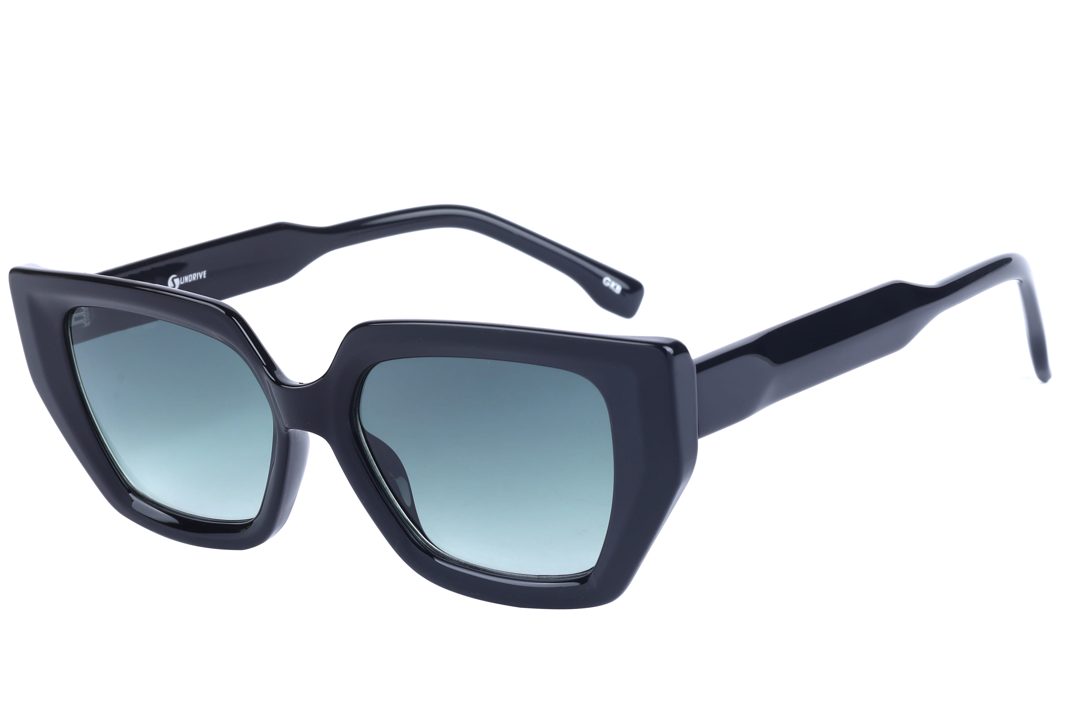 Inspira ATR8753 Sunglass Black Female Full Shell Sunglass — Black frame — view 1