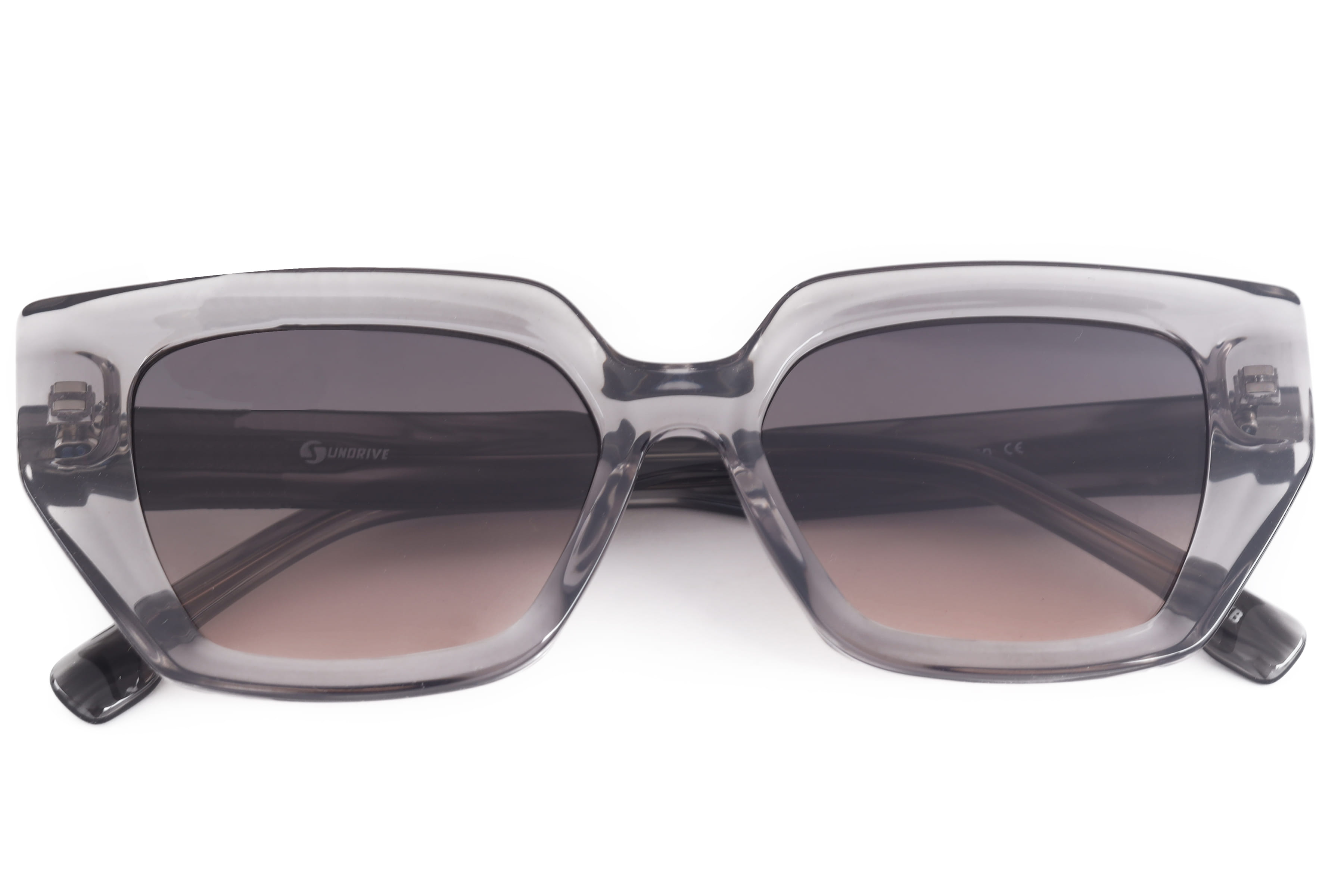 Inspira ATR8753 Sunglass Transparent Grey Female Full Shell Sunglass — Transparent Grey frame — view 4