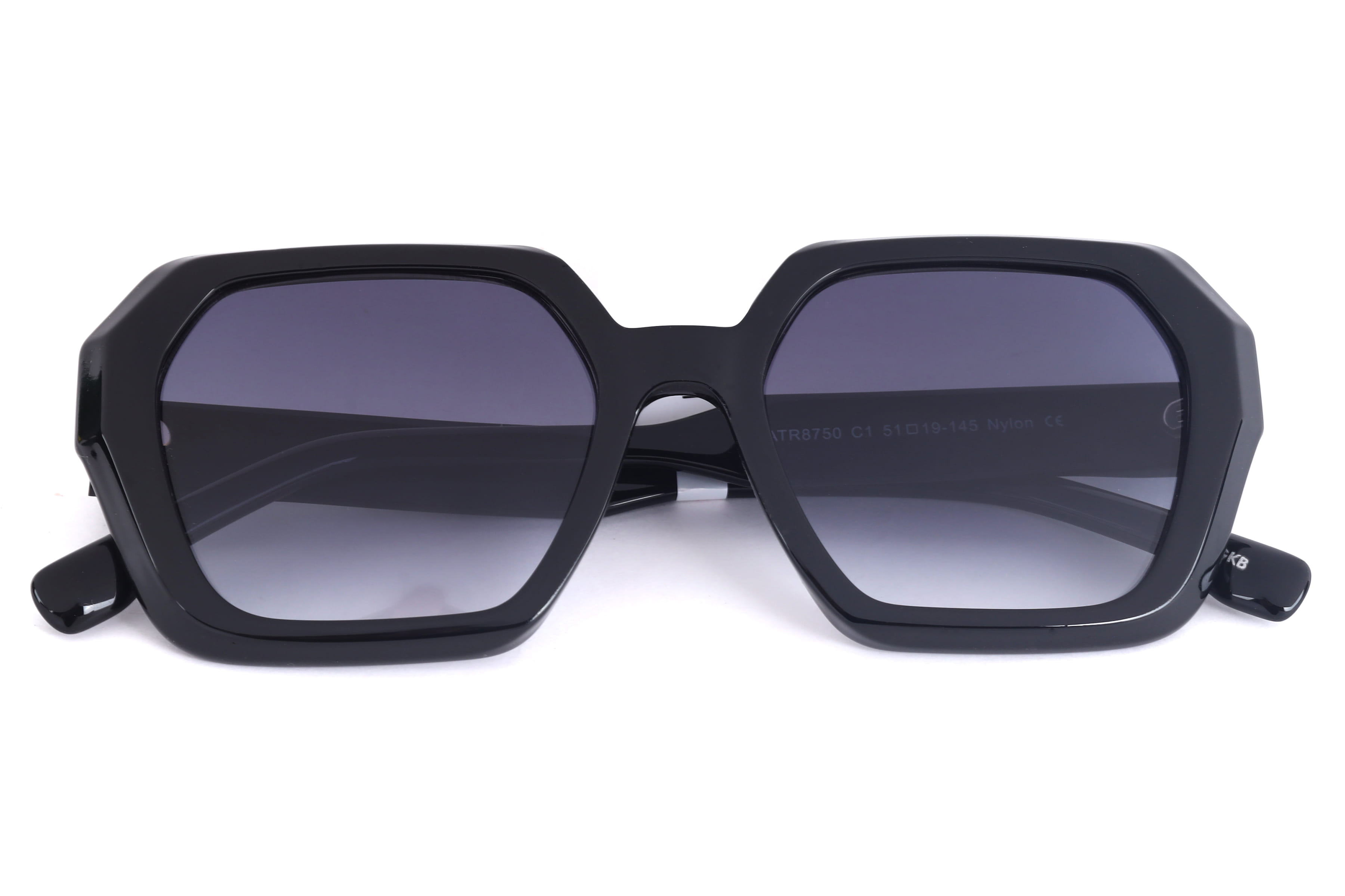 Inspira ATR8750 Sunglass Black Female Full Shell Sunglass — Black frame — view 4
