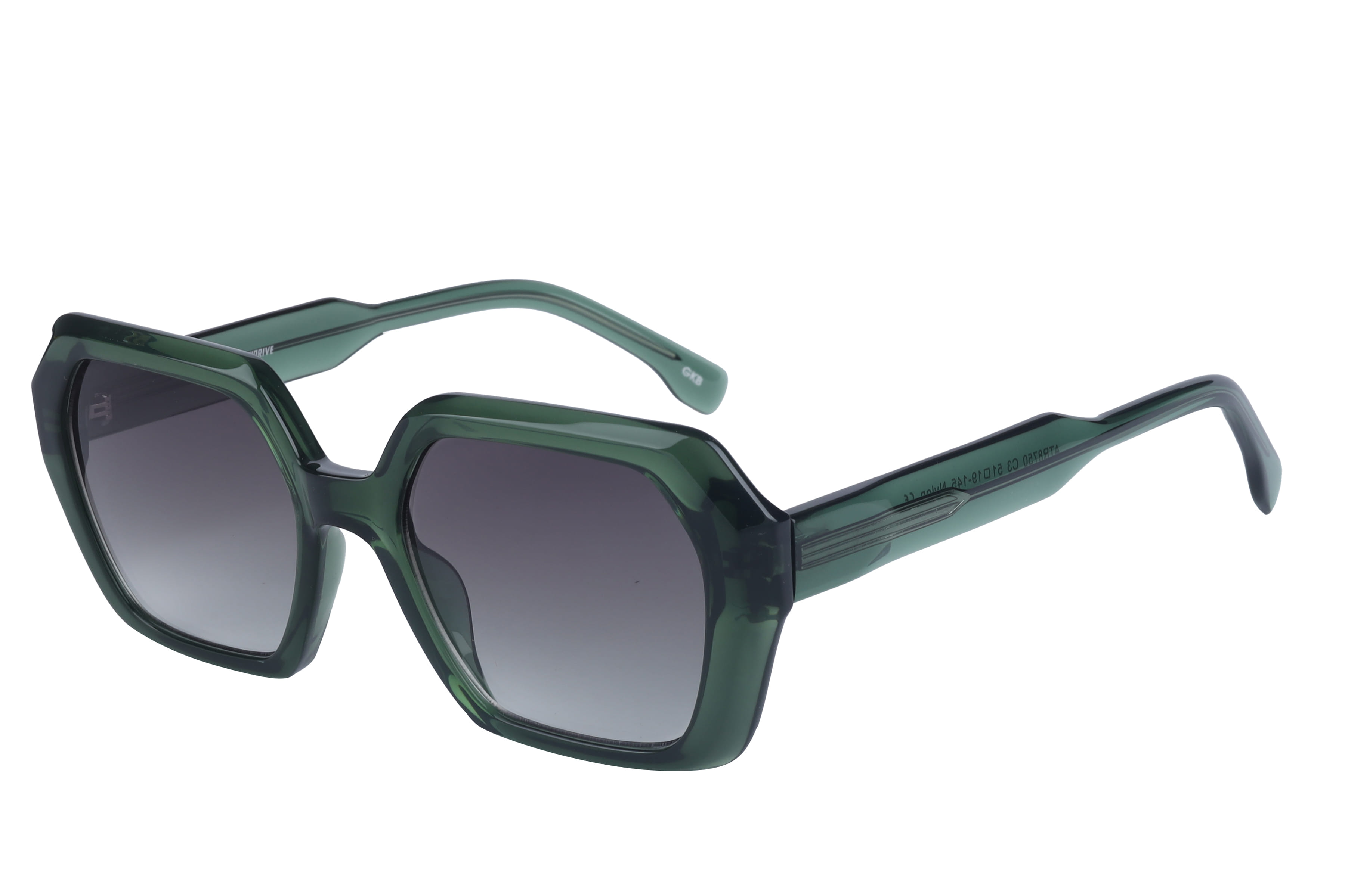 Inspira ATR8750 Sunglass Transparent Green Female Full Shell Sunglass — view 1