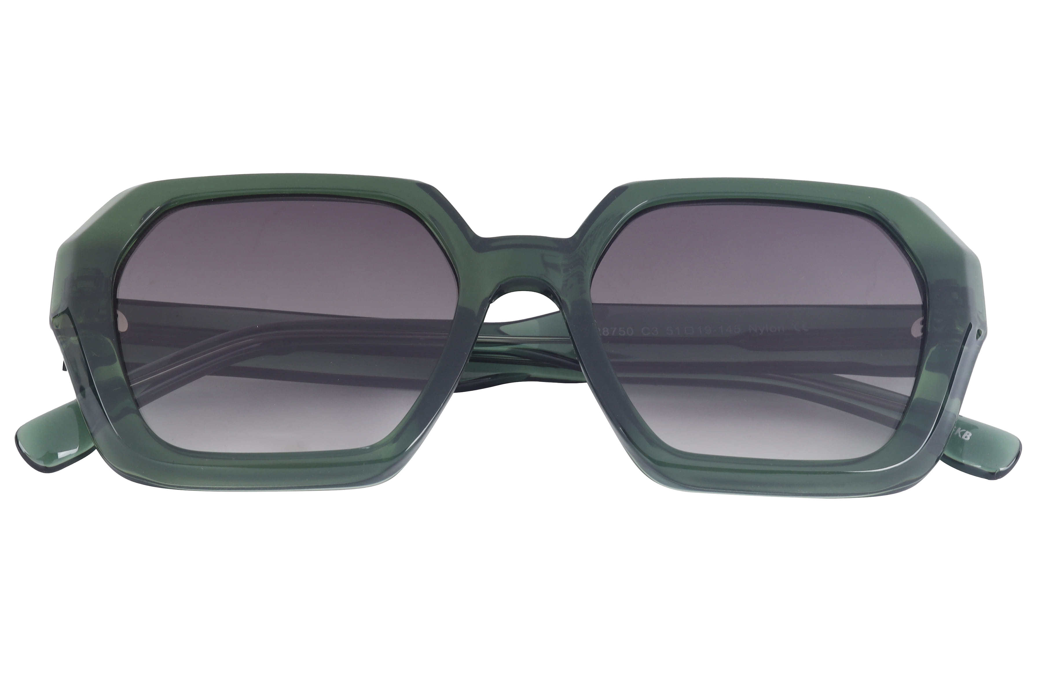 Inspira ATR8750 Sunglass Transparent Green Female Full Shell Sunglass — view 3