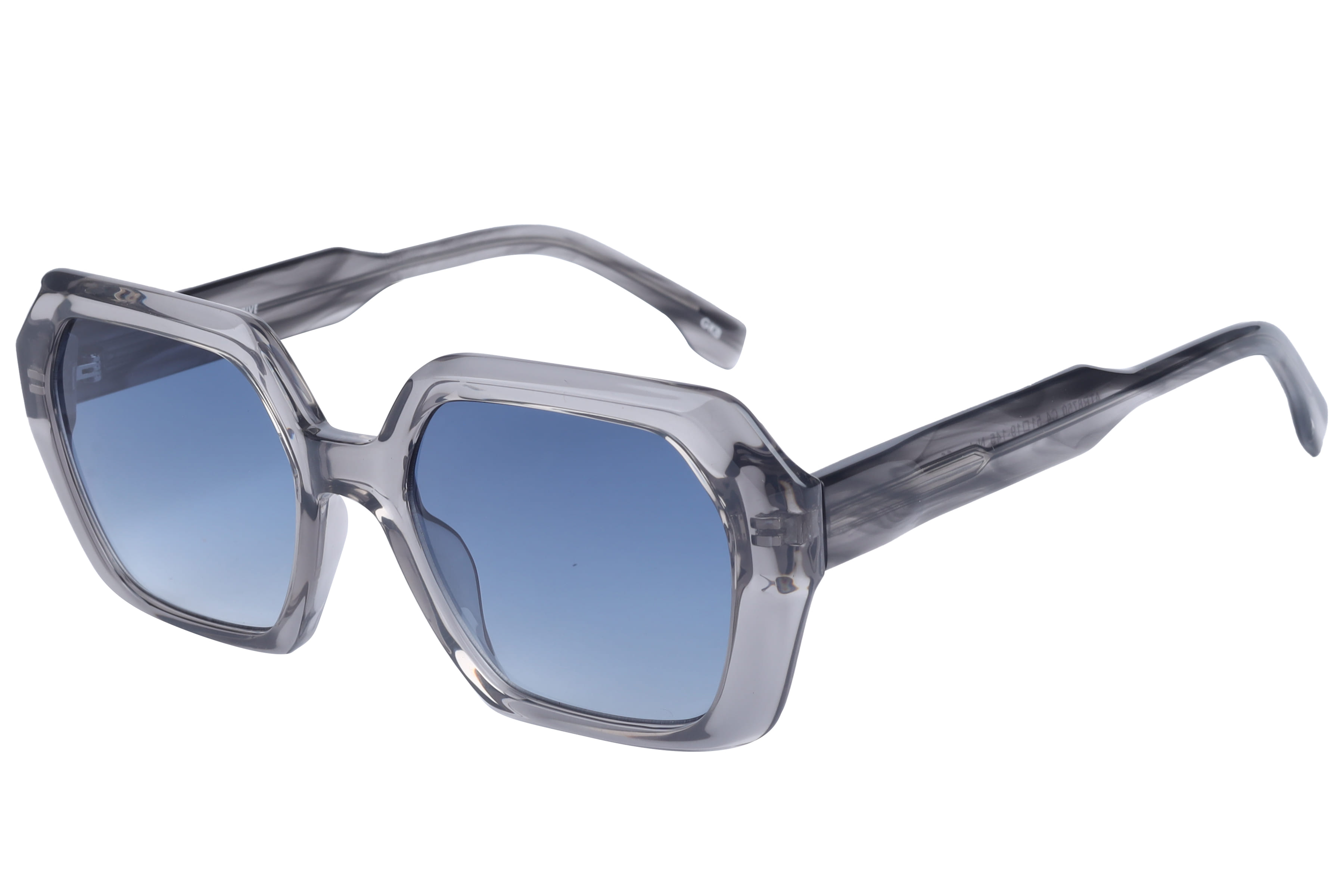 Inspira ATR8750 Sunglass Transparent Grey Female Full Shell Sunglass — Transparent Grey frame — view 1
