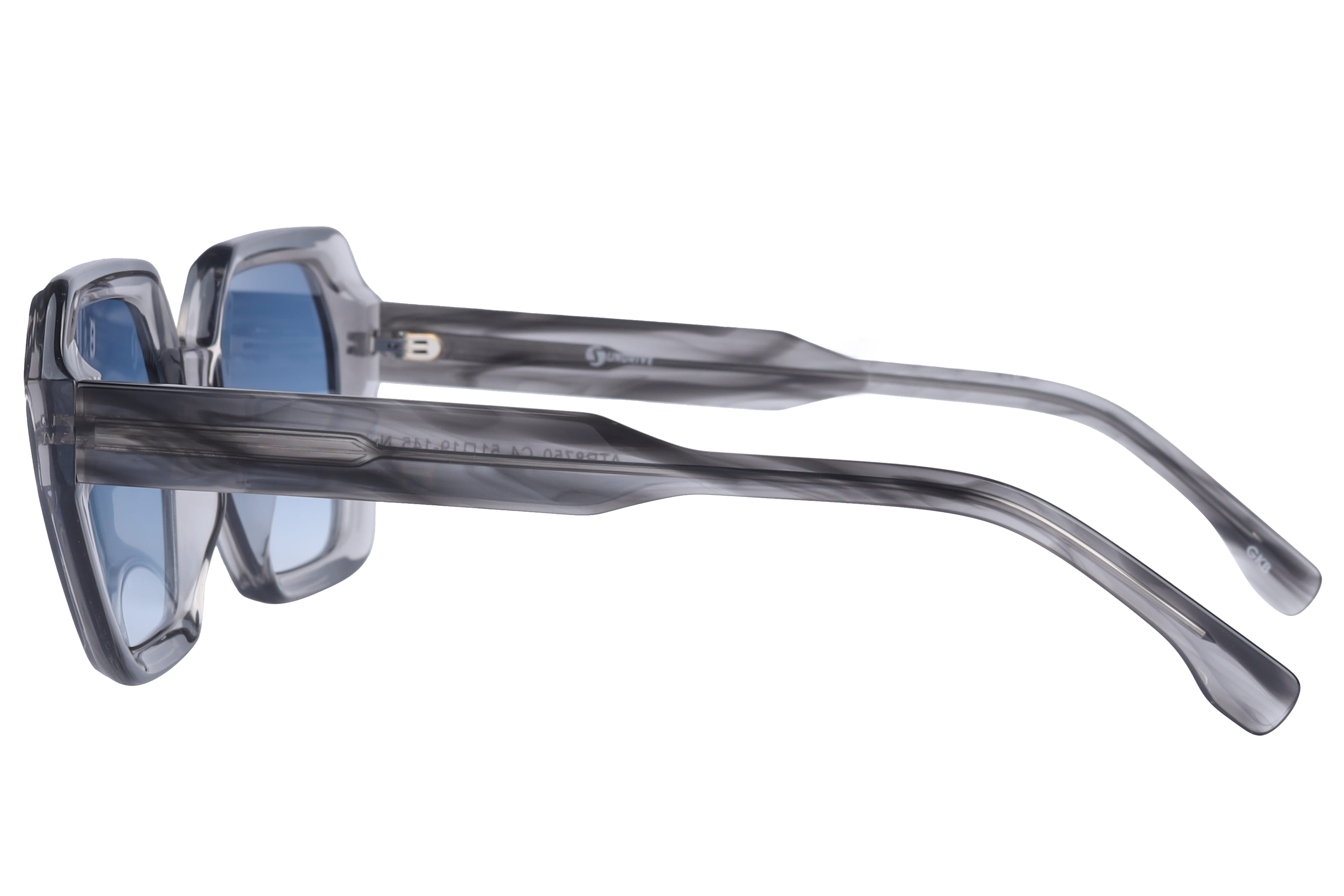 Inspira ATR8750 Sunglass Transparent Grey Female Full Shell Sunglass — Transparent Grey frame — view 3
