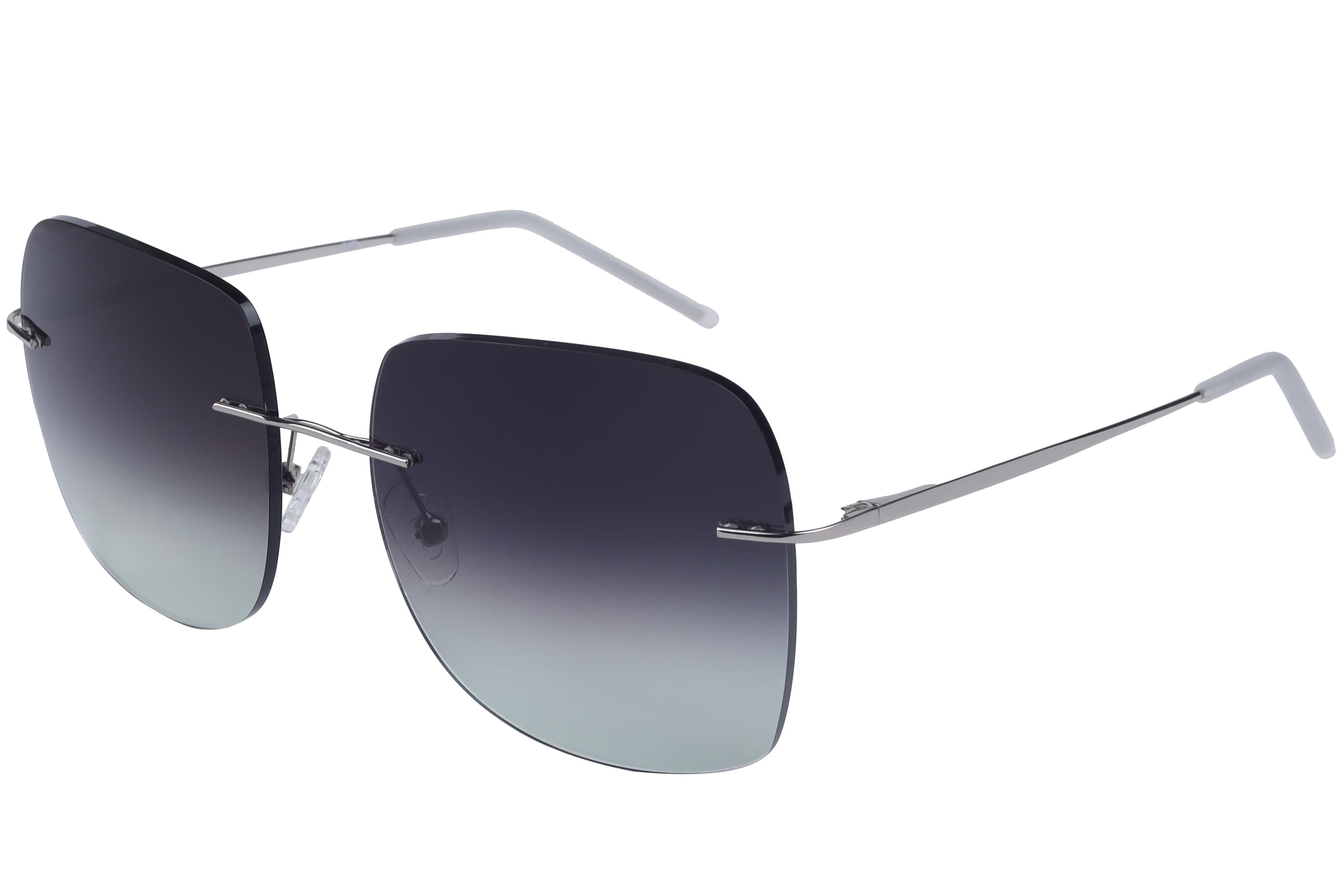 Inspira 15022 Sunglass Silver Female RimLess Metal — Gold frame