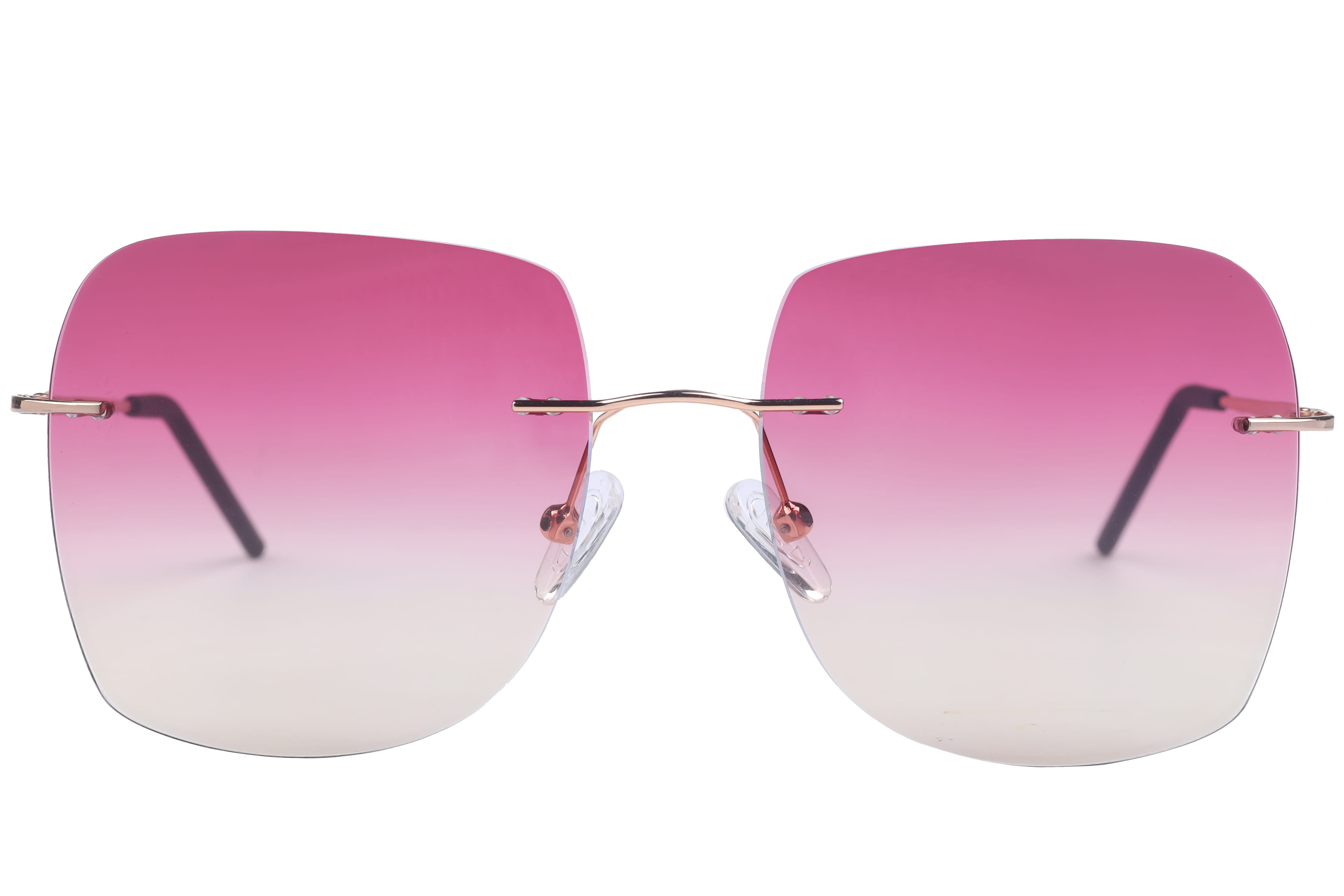 Inspira 15022 Sunglass Gold Female RimLess Metal — Gold frame