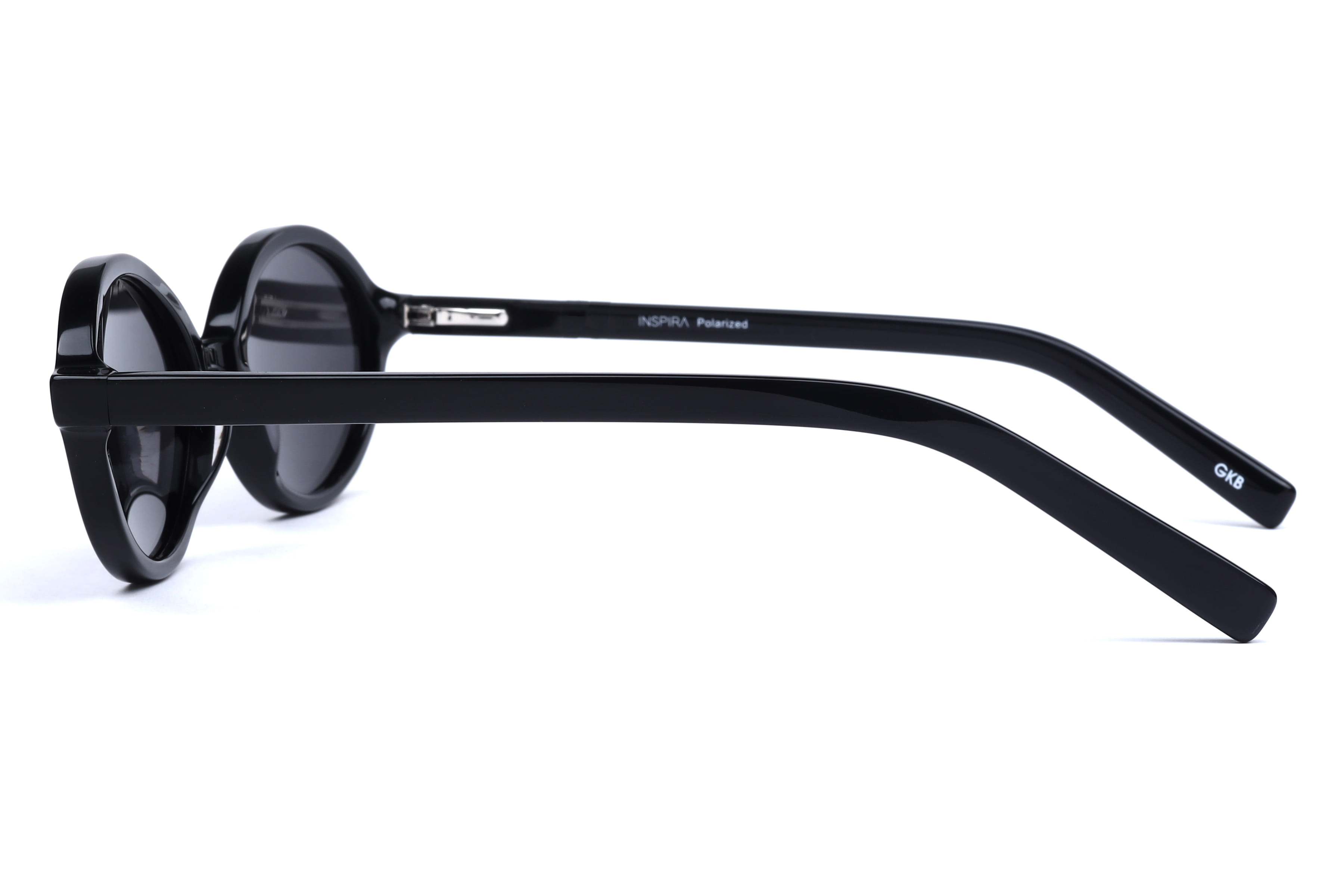Inspira MT001 Sunglass Black Female Full Shell Sunglass — Black frame — view 4