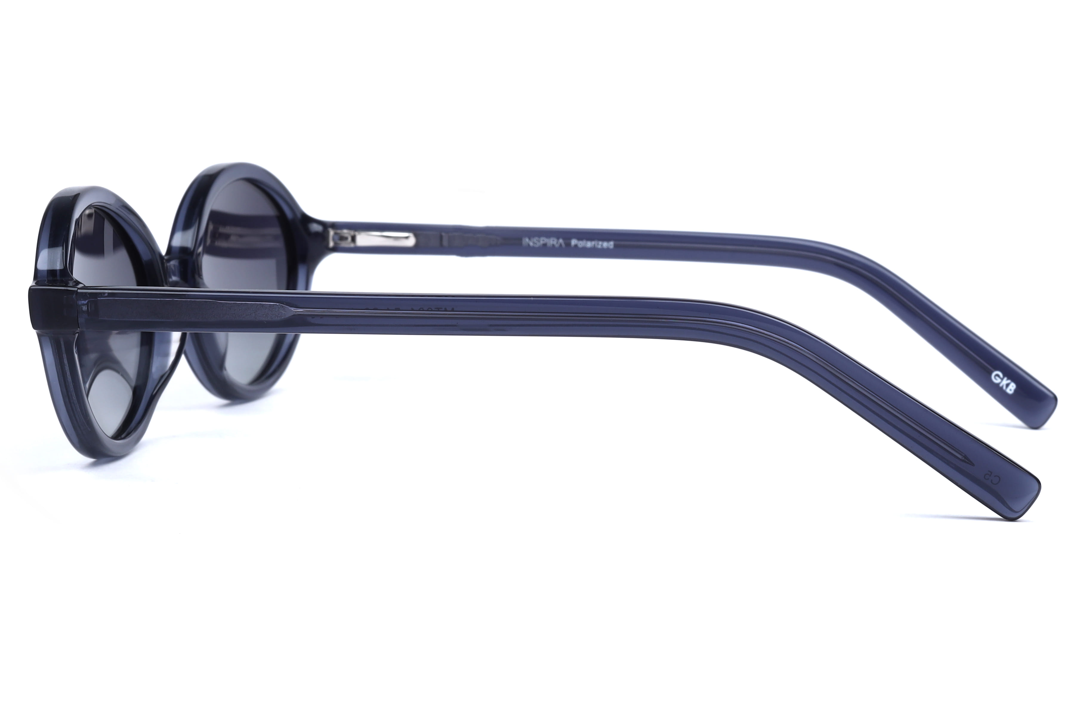 Inspira MT001 Sunglass Transparent Grey Female Full Shell Sunglass — Transparent Grey frame — view 4