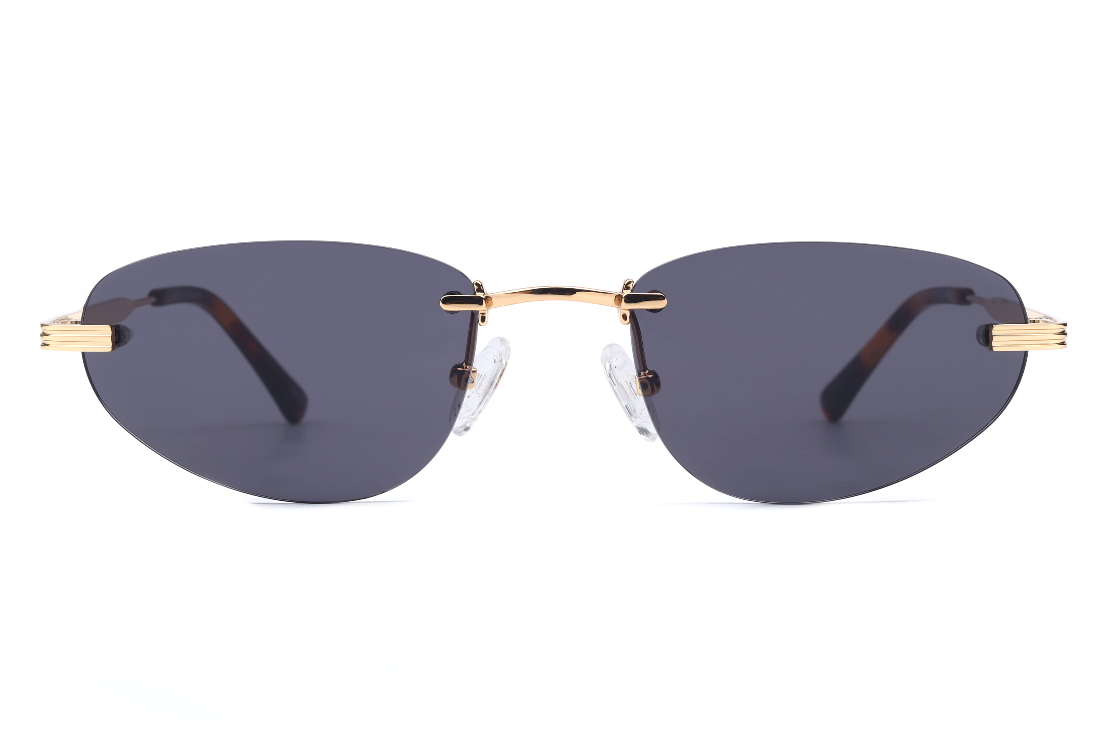 Inspira GS7018 Sunglass Gold Female RimLess Metal — Gold frame