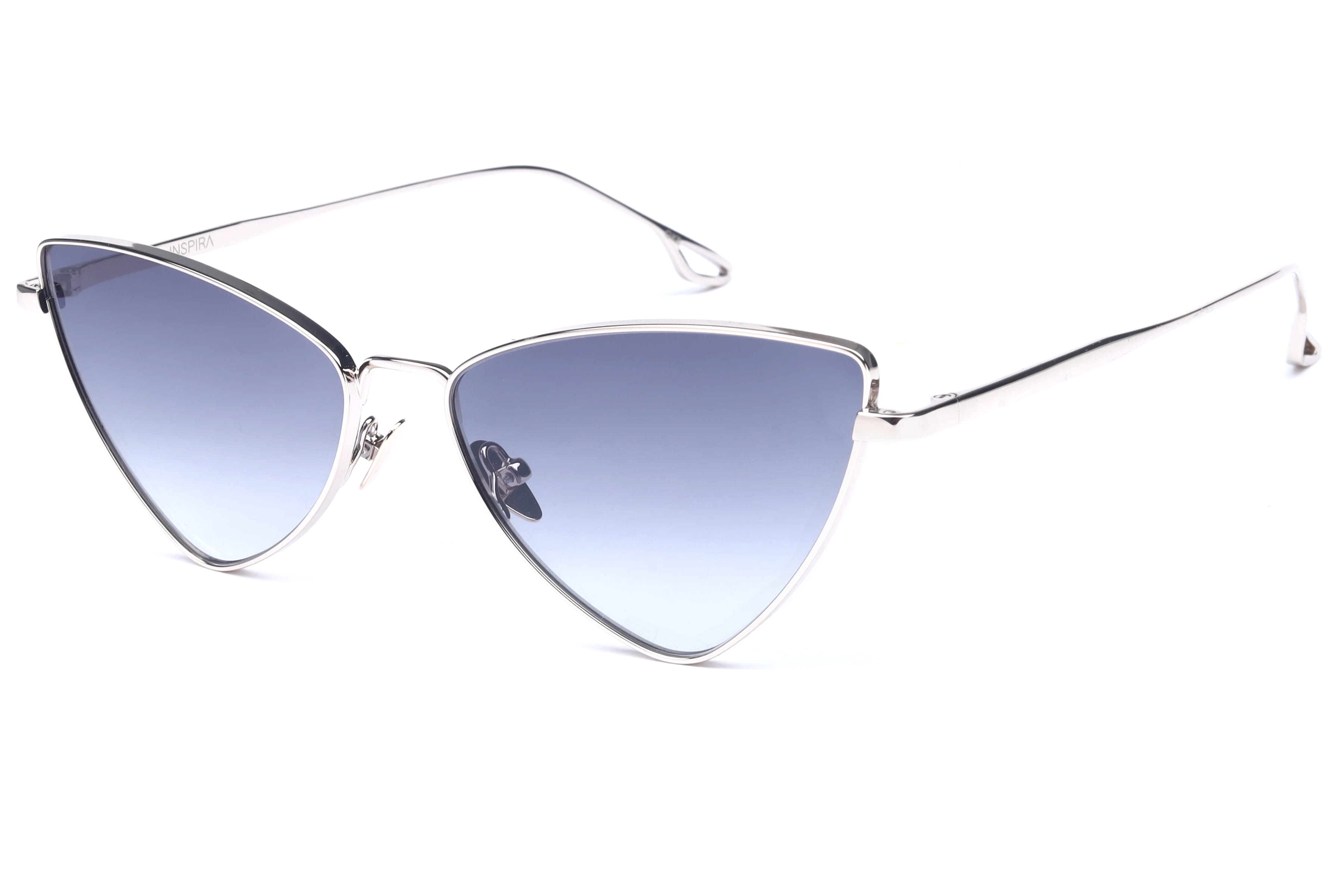 Inspira HM2602 Sunglass Silver Female Full Metal Sunglass — Silver frame — view 1