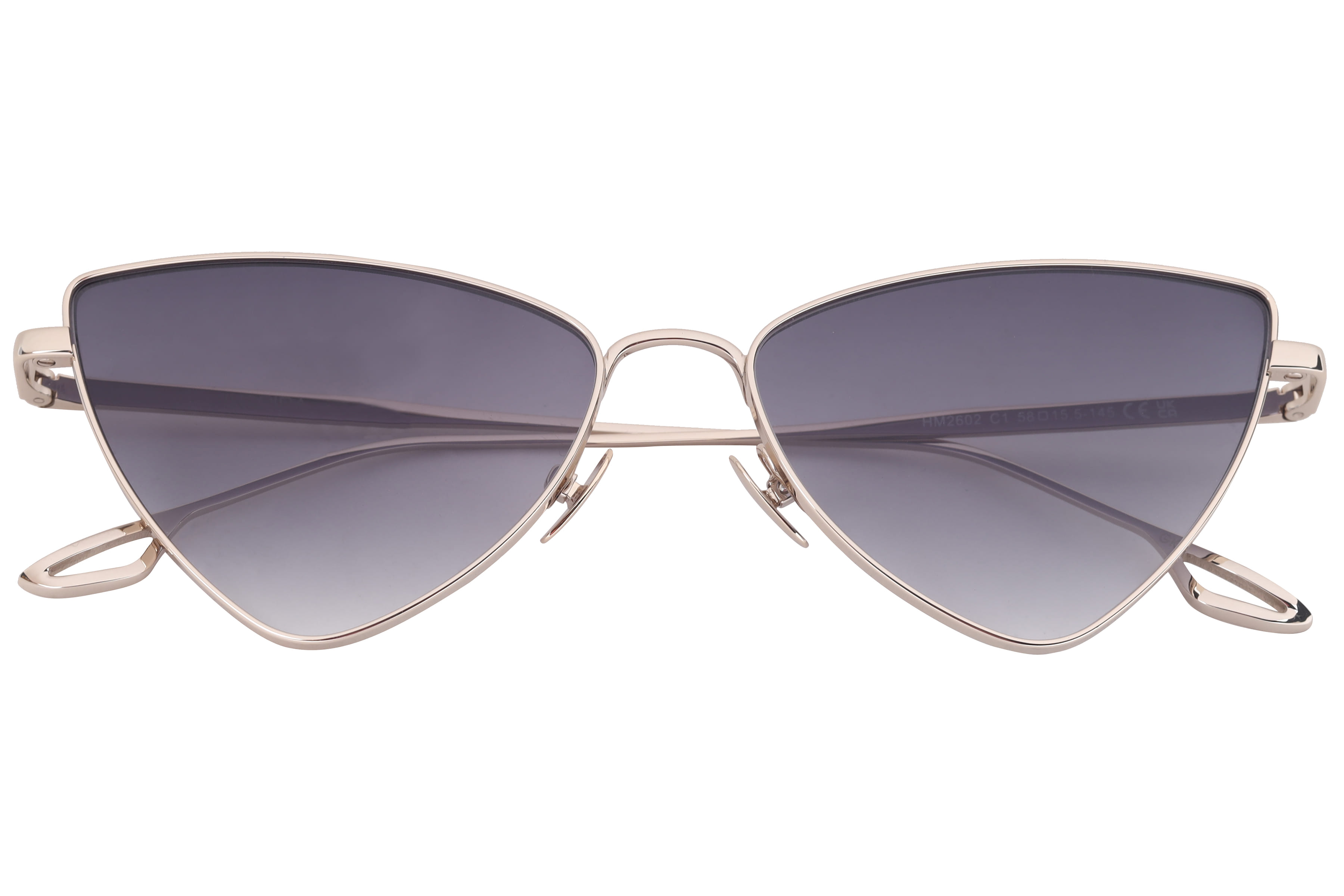 Inspira HM2602 Sunglass Silver Female Full Metal Sunglass — Silver frame — view 4