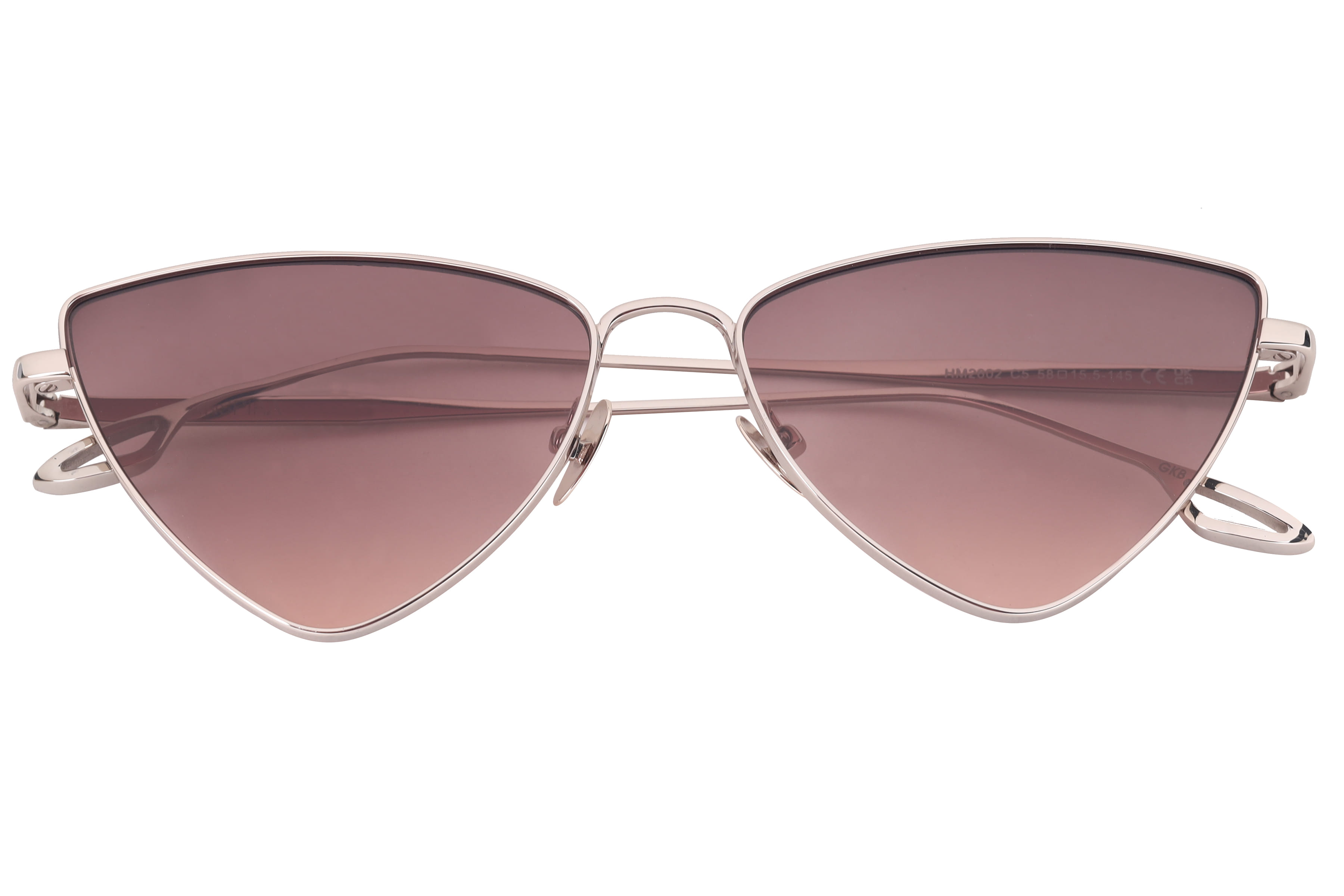 Inspira HM2602 Sunglass Silver Female Full Metal Sunglass — Silver frame — view 4