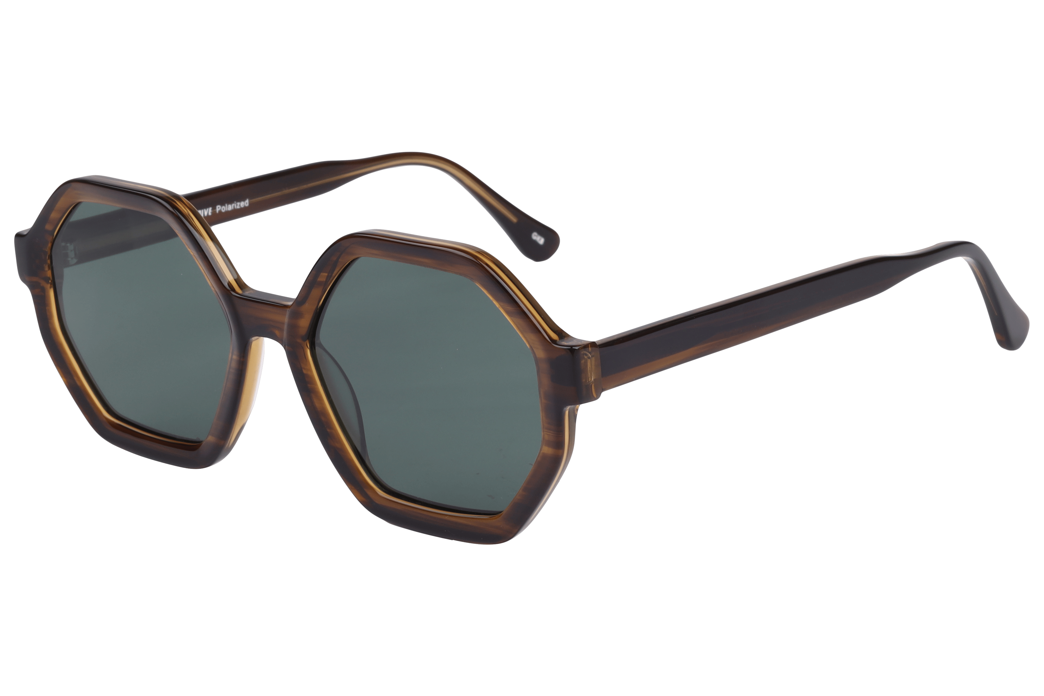 Inspira VS36506 Sunglass Brown Female Full Shell — Brown frame