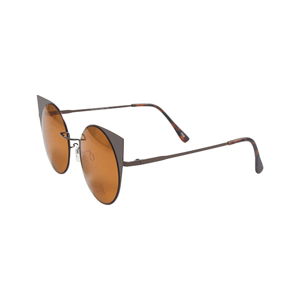 Inspira S1517R Sunglass Brown Female Full Metal Sunglass — view 1