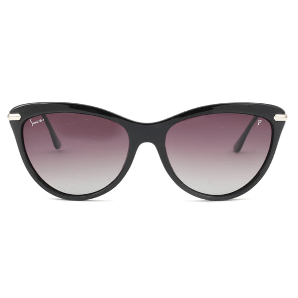 Inspira 0318C Sunglass Black Female Full Metal — Brown frame