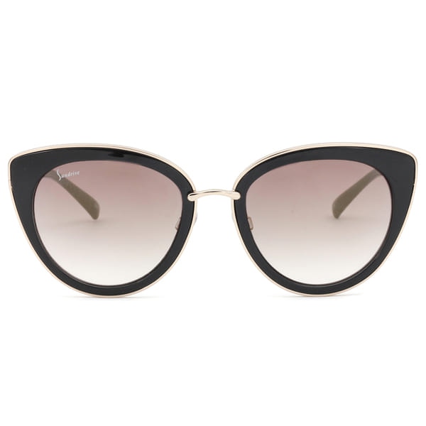 Inspira 1218C Sunglass Black Female Full Shell Sunglass — Black frame — view 3