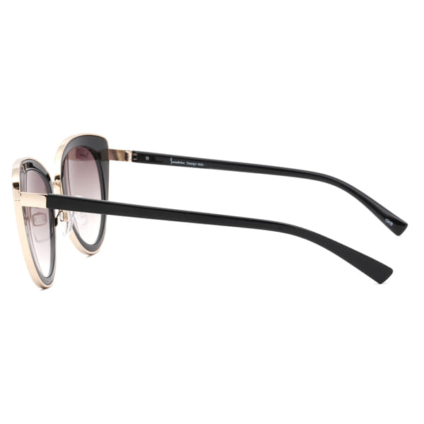Inspira 1218C Sunglass Black Female Full Shell Sunglass — Black frame — view 4