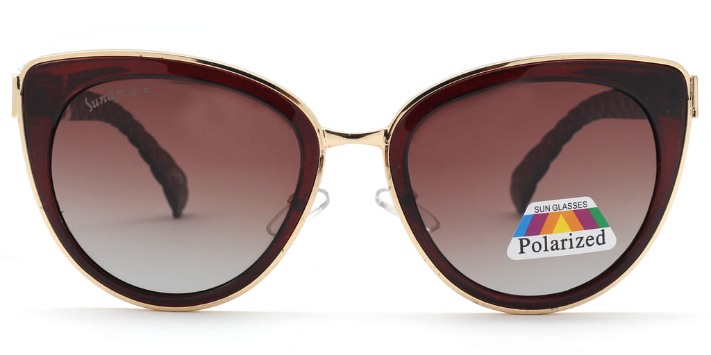 Inspira 1518D Sunglass Gold Female Full Shell — Gold frame