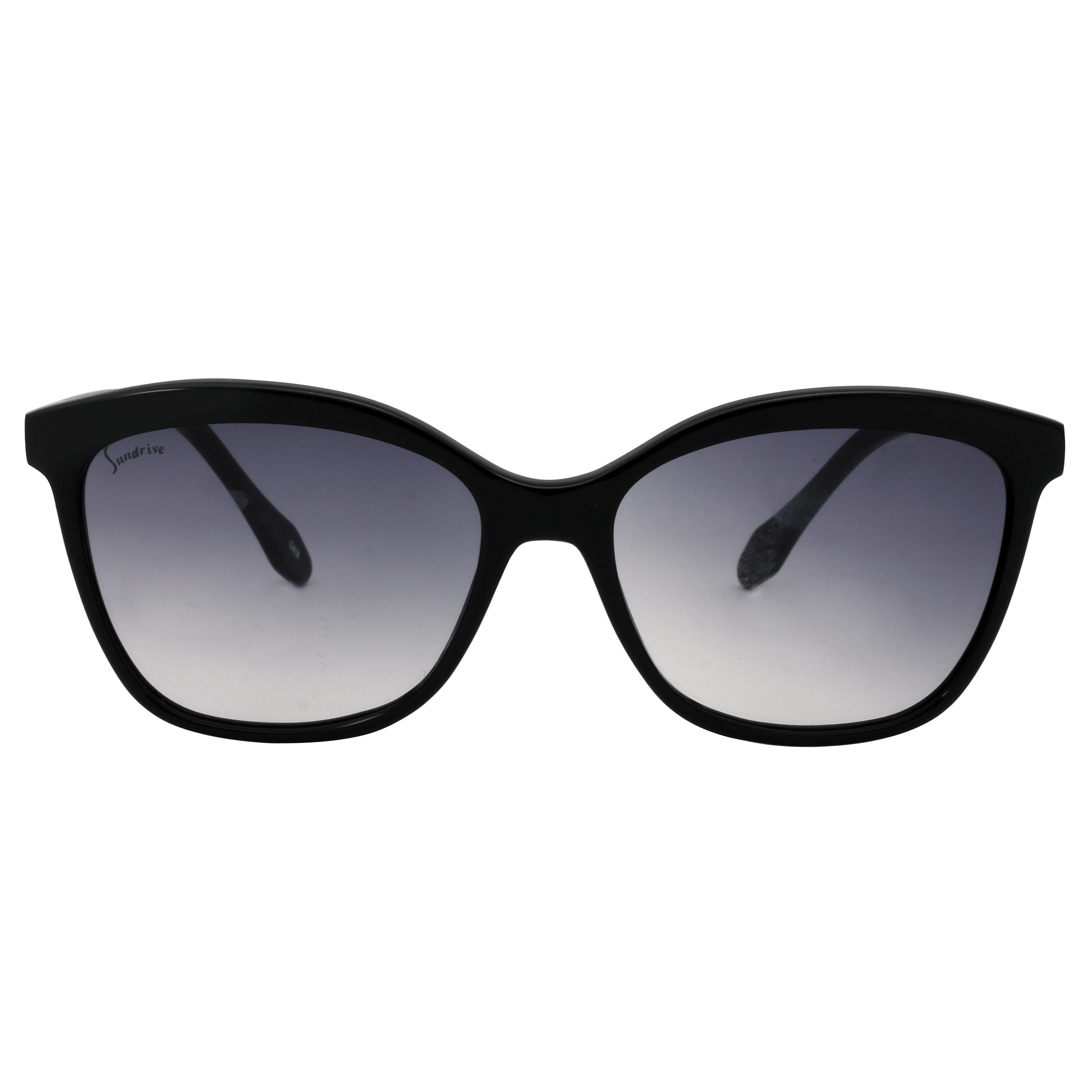 Inspira 0119DE Sunglass Black Female Full Shell Sunglass — Black frame — view 2
