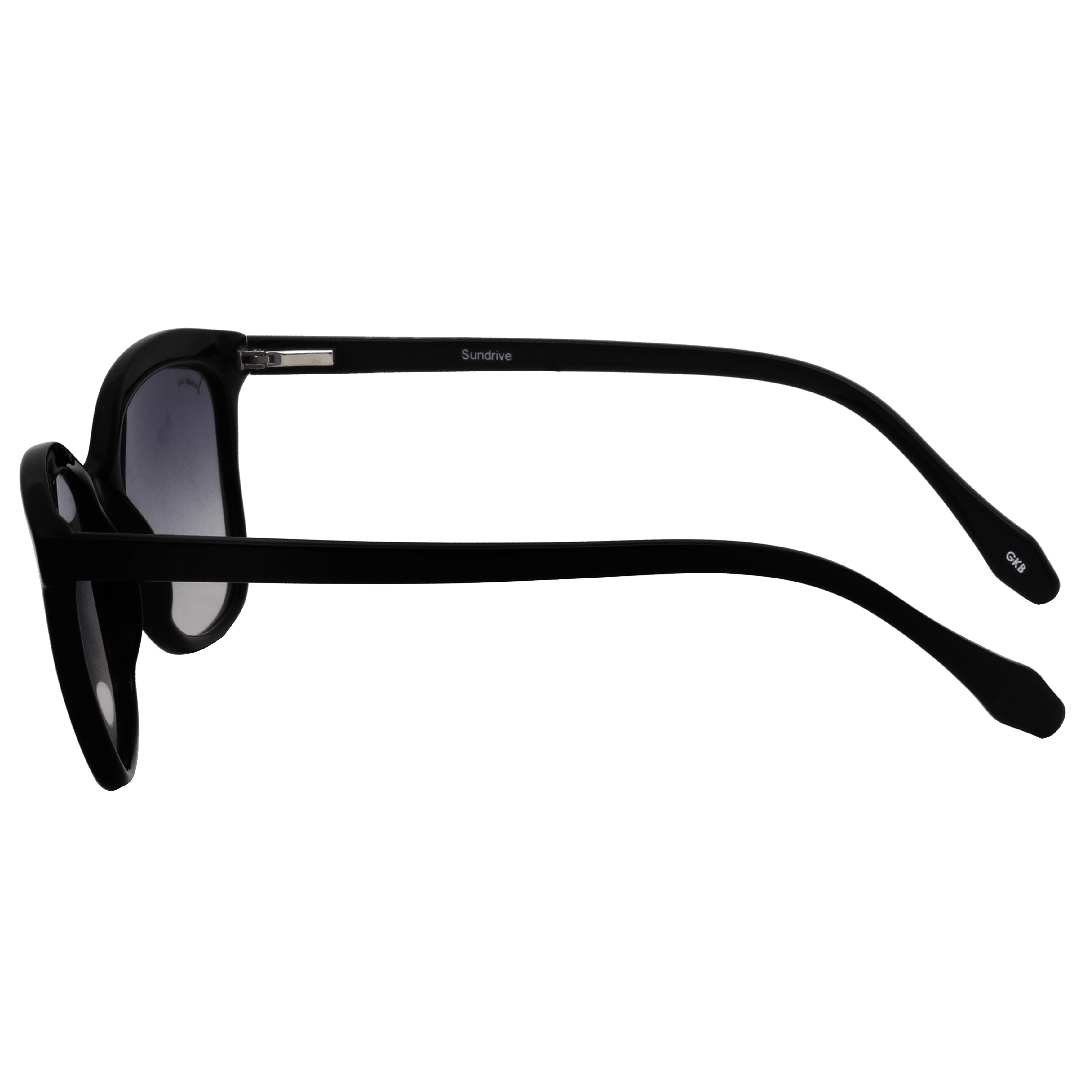 Inspira 0119DE Sunglass Black Female Full Shell Sunglass — Black frame — view 3
