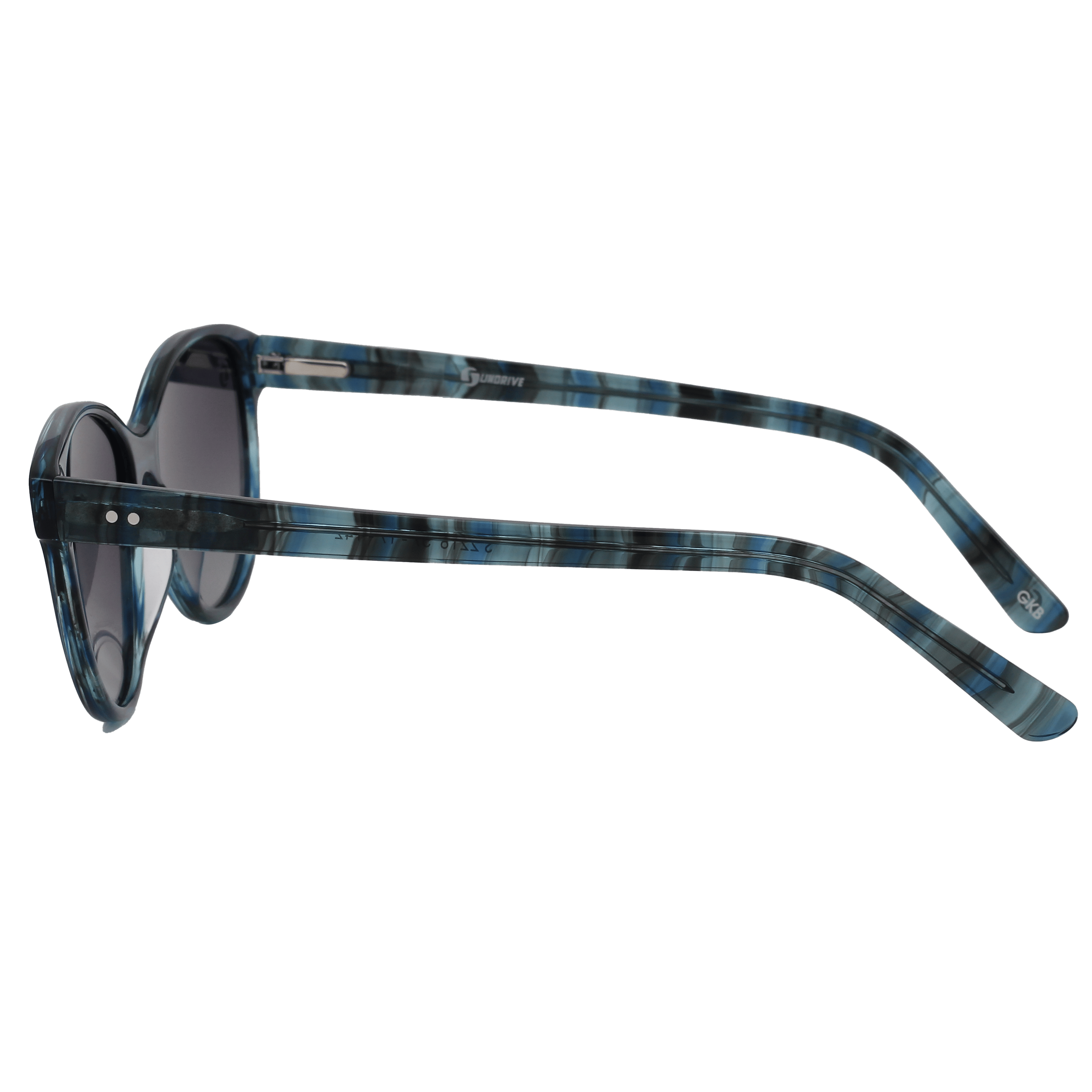 Inspira 2216 Sunglass Blue Female Full Shell Sunglass — Blue frame — view 3