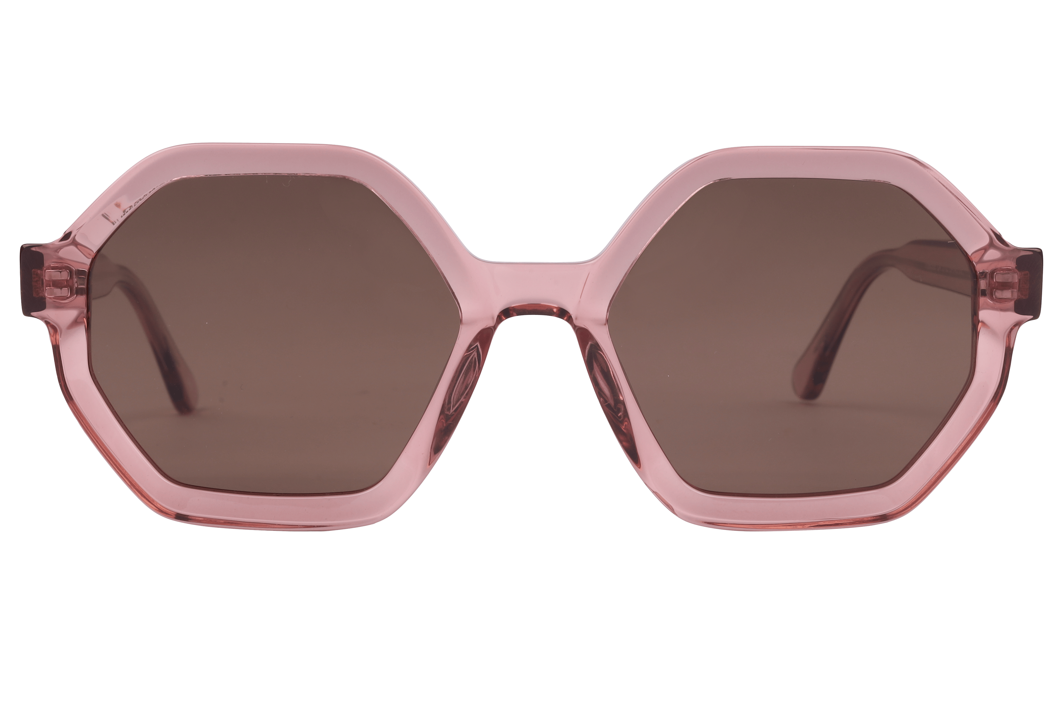 Inspira VS6506 Sunglass Transparent Pink Female Full Shell Sunglass — Transparent Pink frame — view 2