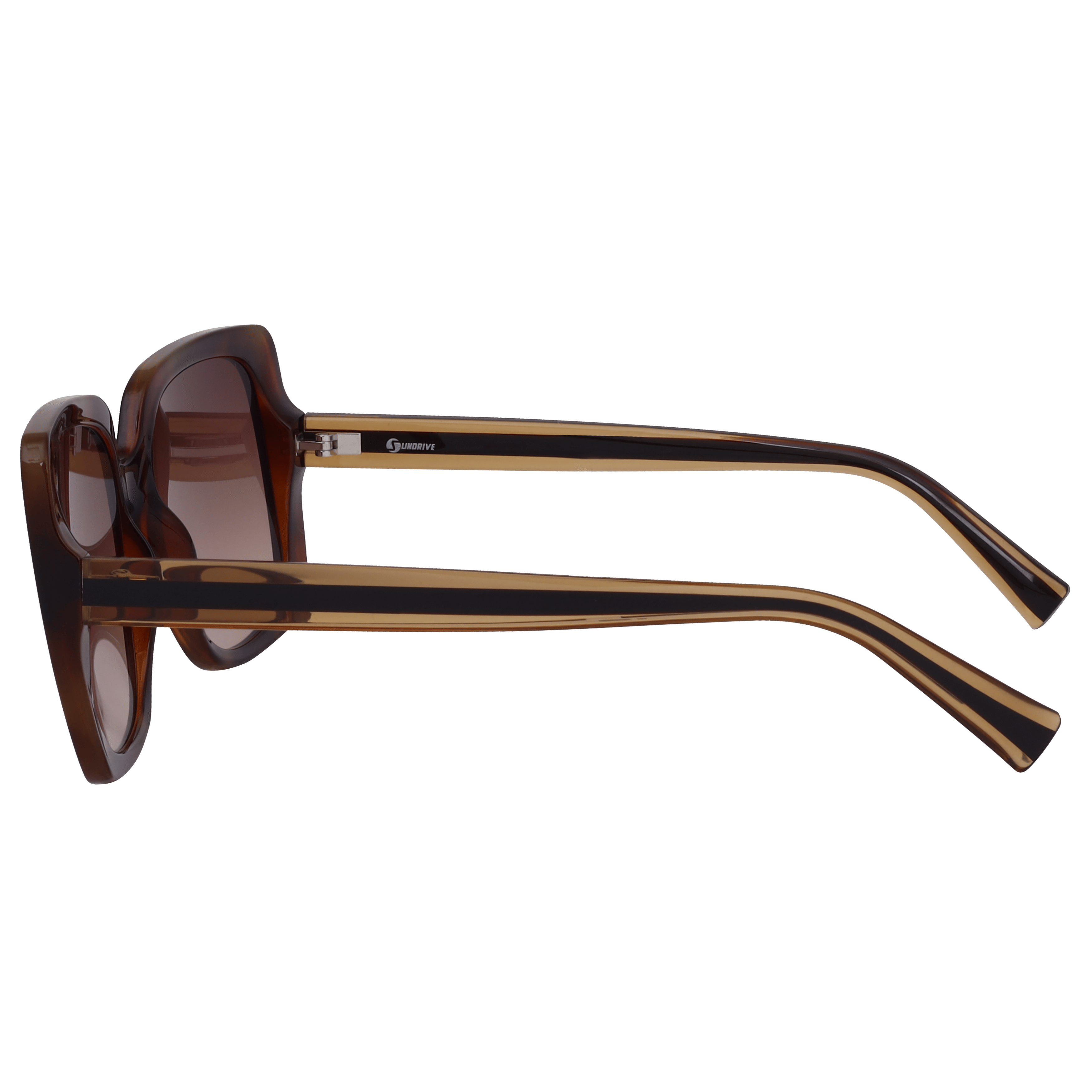 Inspira S899 Sunglass Tortoise Female Full Shell Sunglass — Tortoise frame — view 3