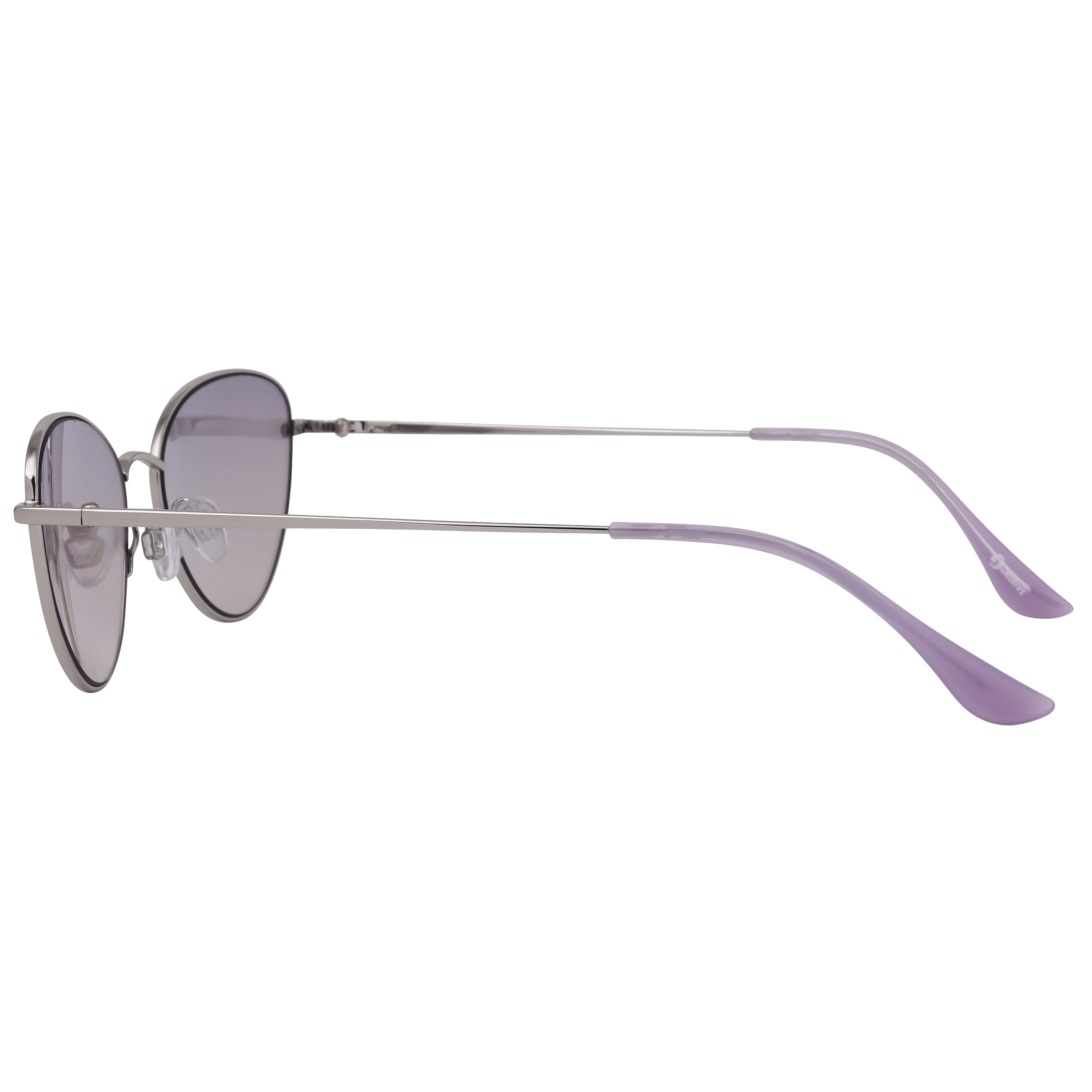 Inspira S80899 Sunglass Silver Female Full Metal Sunglass — Silver frame — view 3
