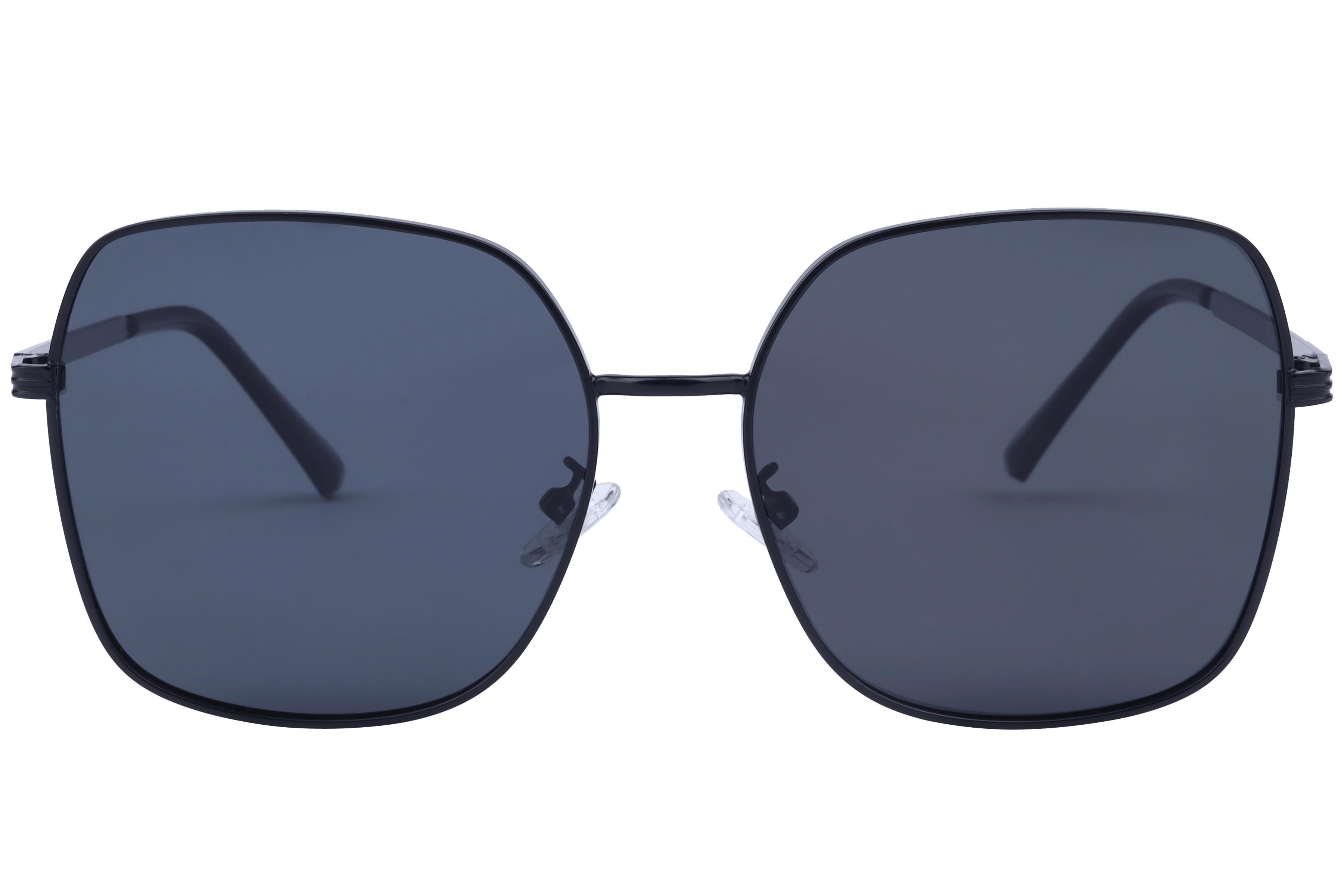 Inspira Y22012 Sunglass Black Female Full Metal Sunglass — Black frame — view 2