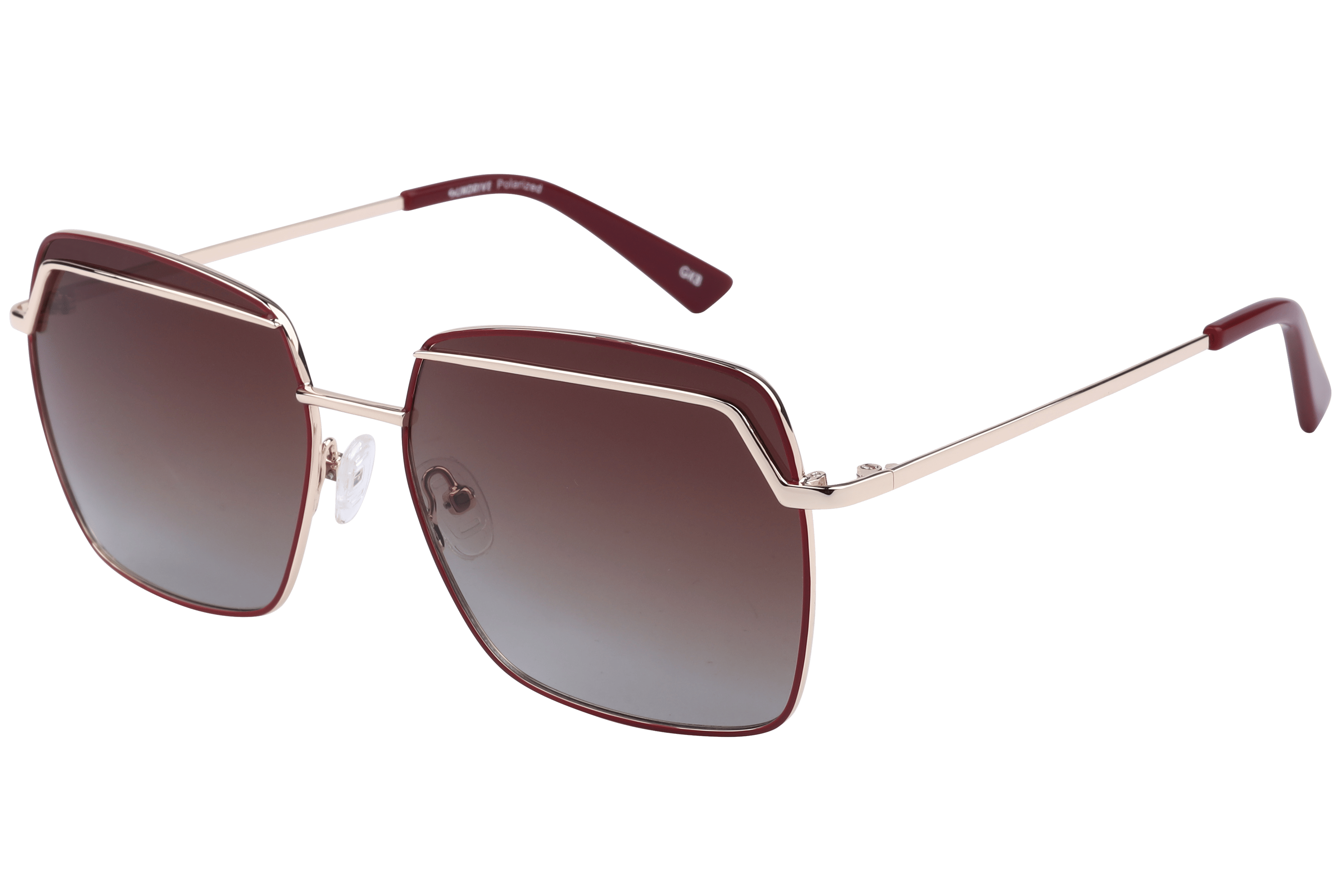 Inspira BS8009 Sunglass Red Female Full Metal — Red frame