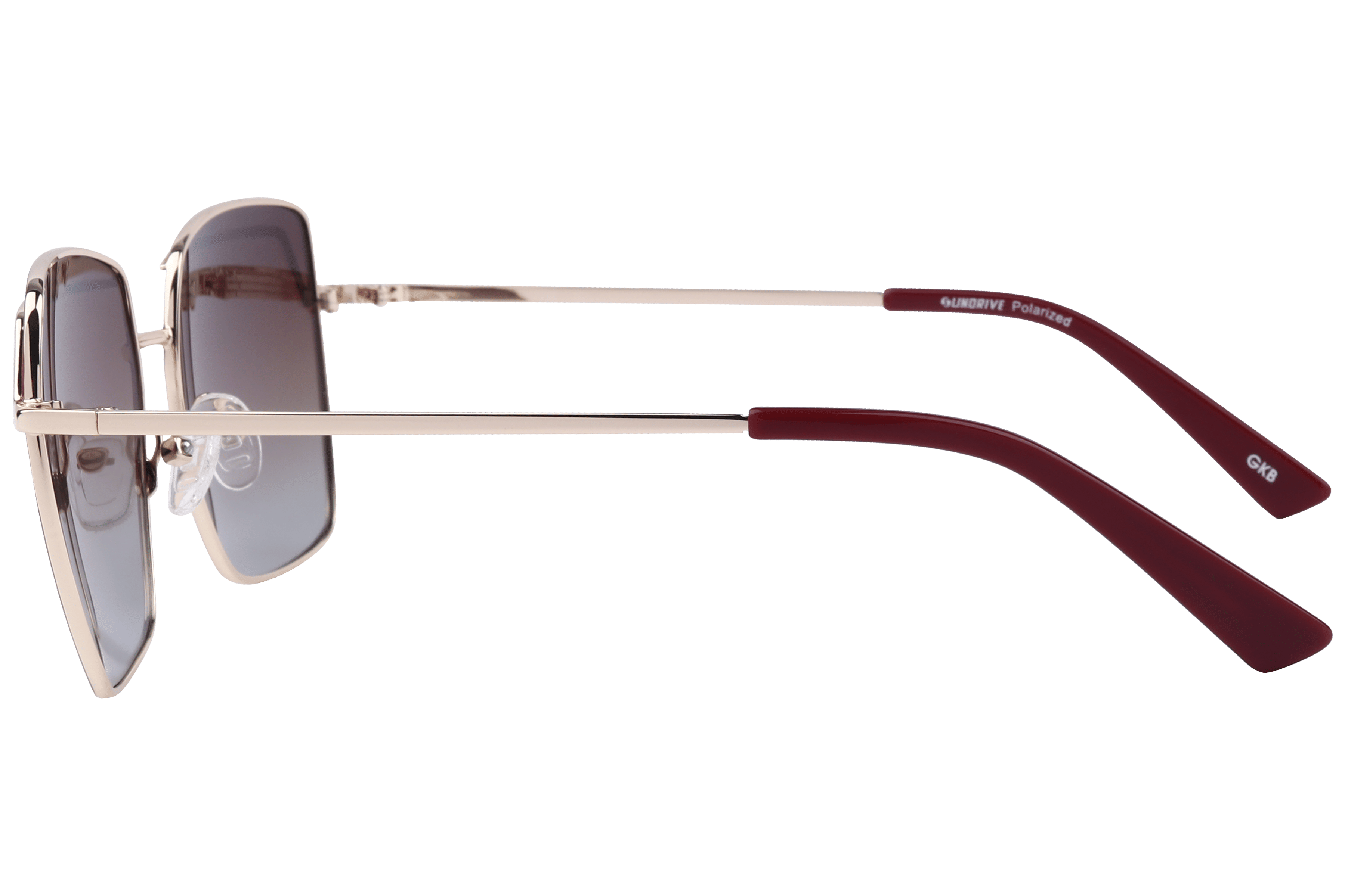 Inspira BS8009 Sunglass Red Female Full Metal Sunglass — Red frame — view 3