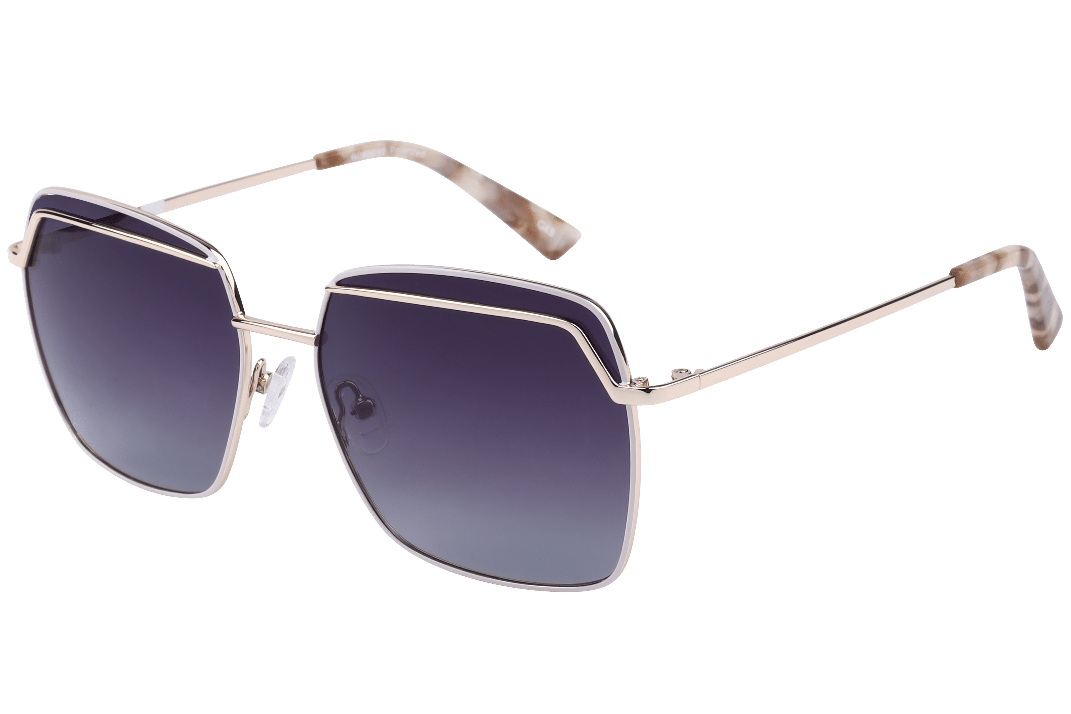 Inspira BS8009 Sunglass White Female Full Metal — White frame